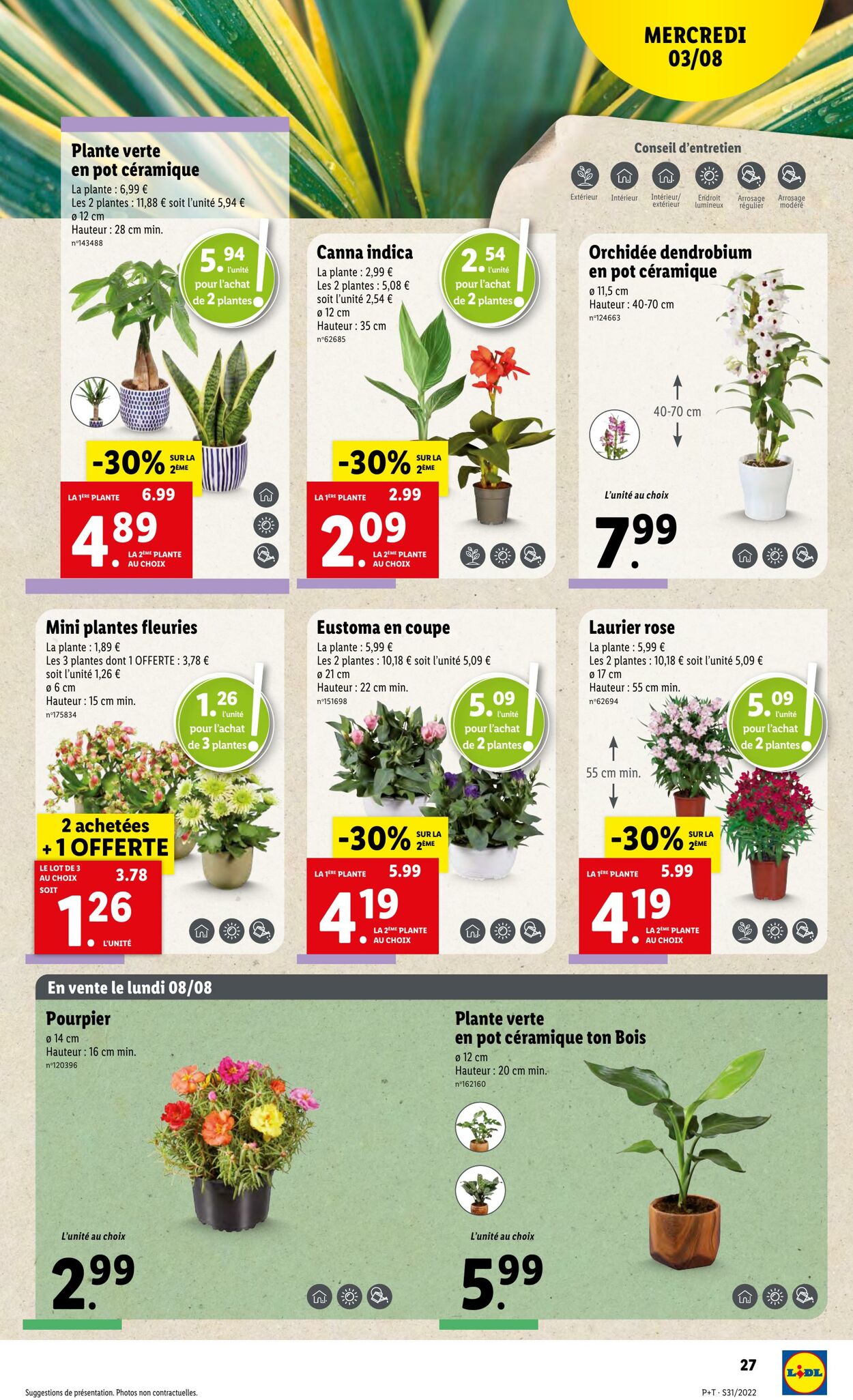 Catalogue Lidl 03.08.2022 - 09.08.2022