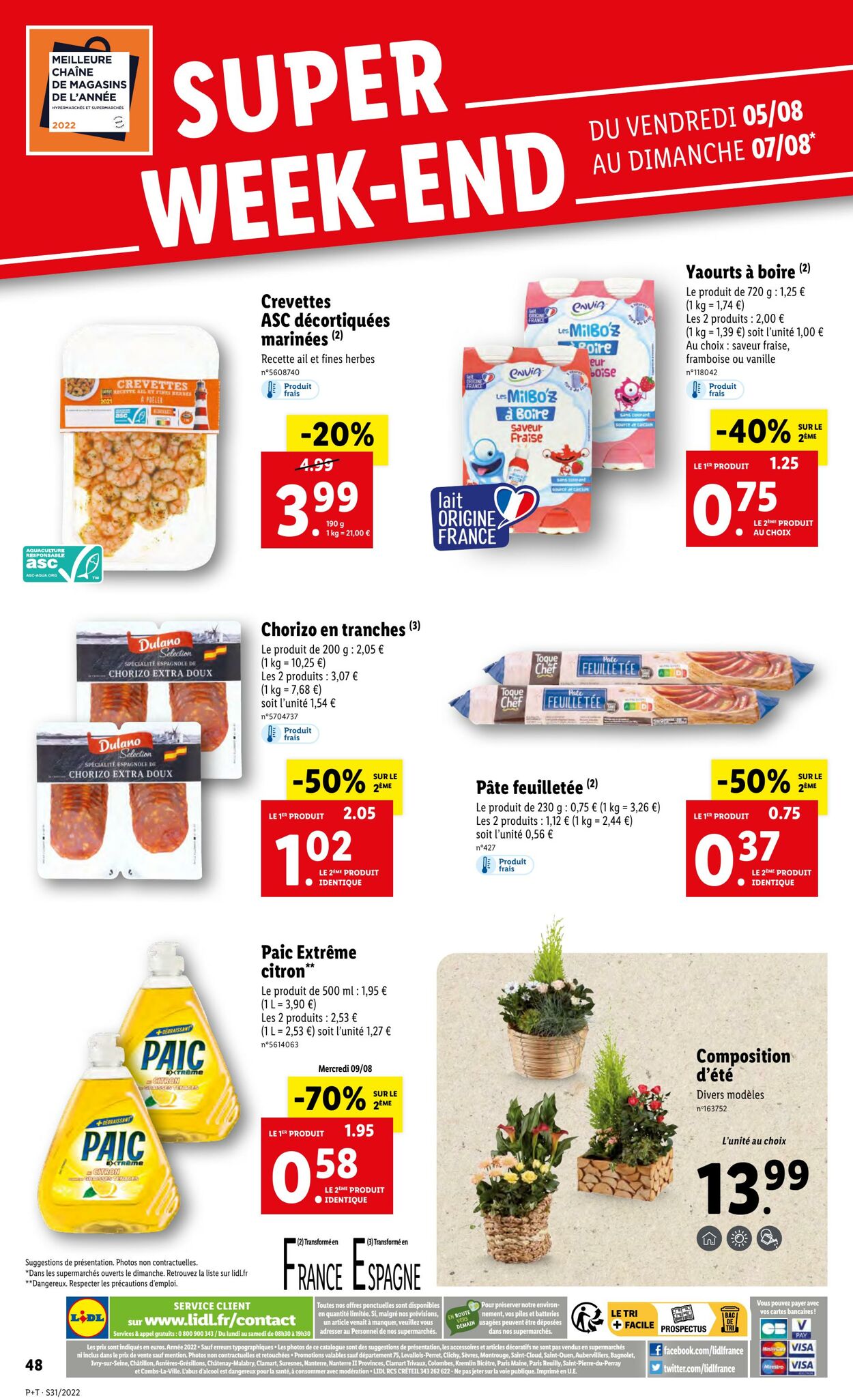 Catalogue Lidl 03.08.2022 - 09.08.2022