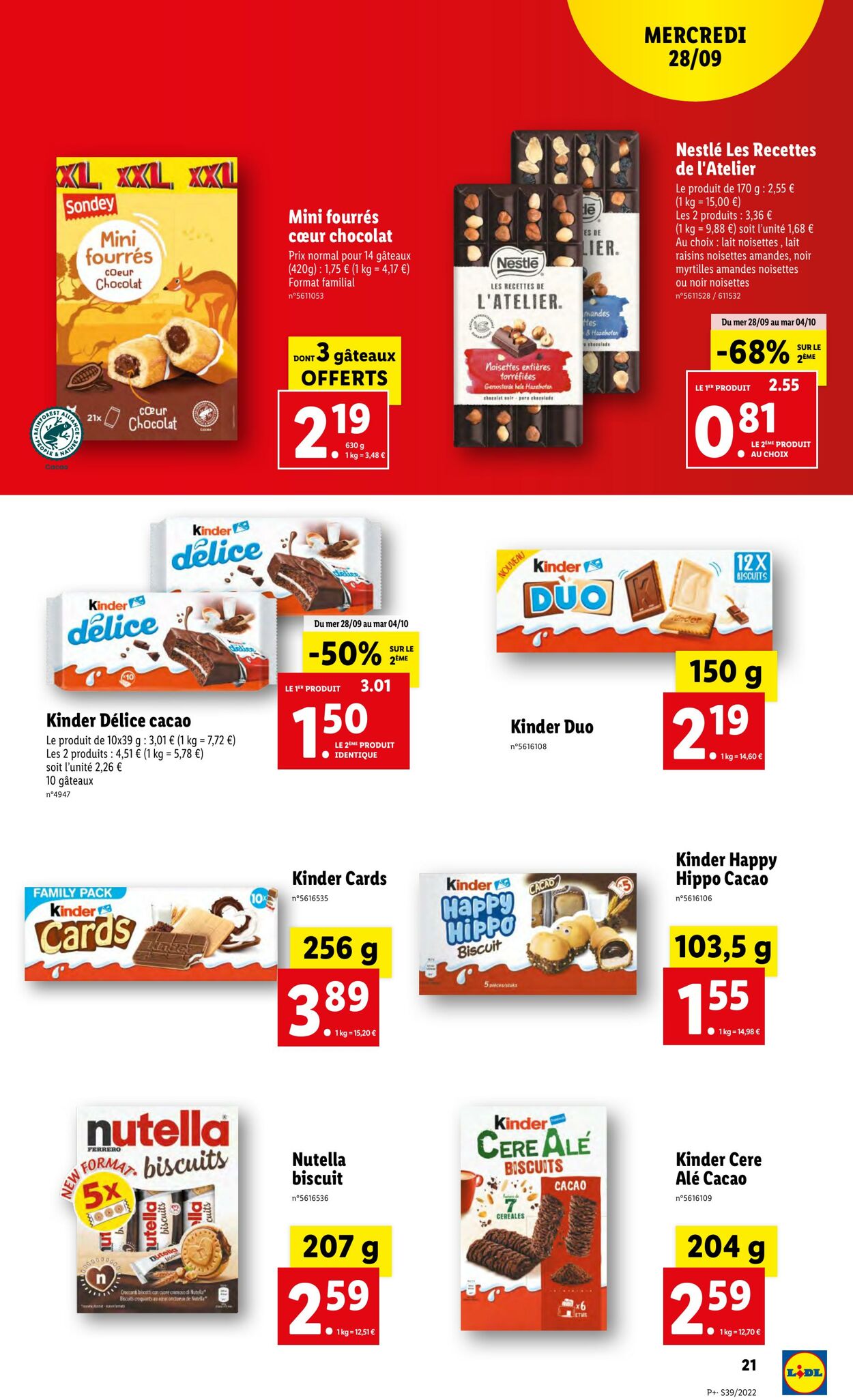 Catalogue Lidl 28.09.2022 - 04.10.2022