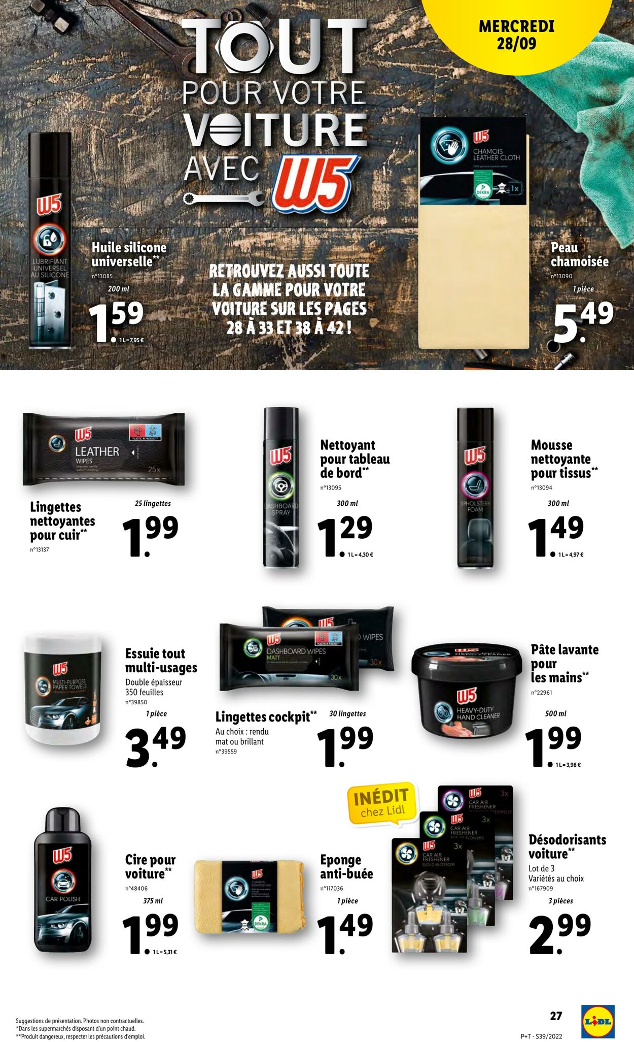 Catalogue Lidl 28.09.2022 - 04.10.2022