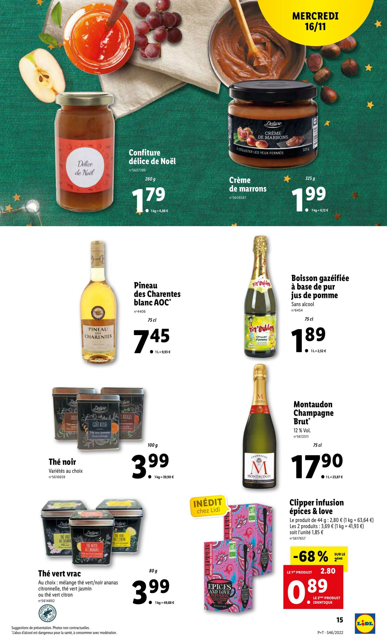 Catalogue Lidl 16.11.2022 - 22.11.2022