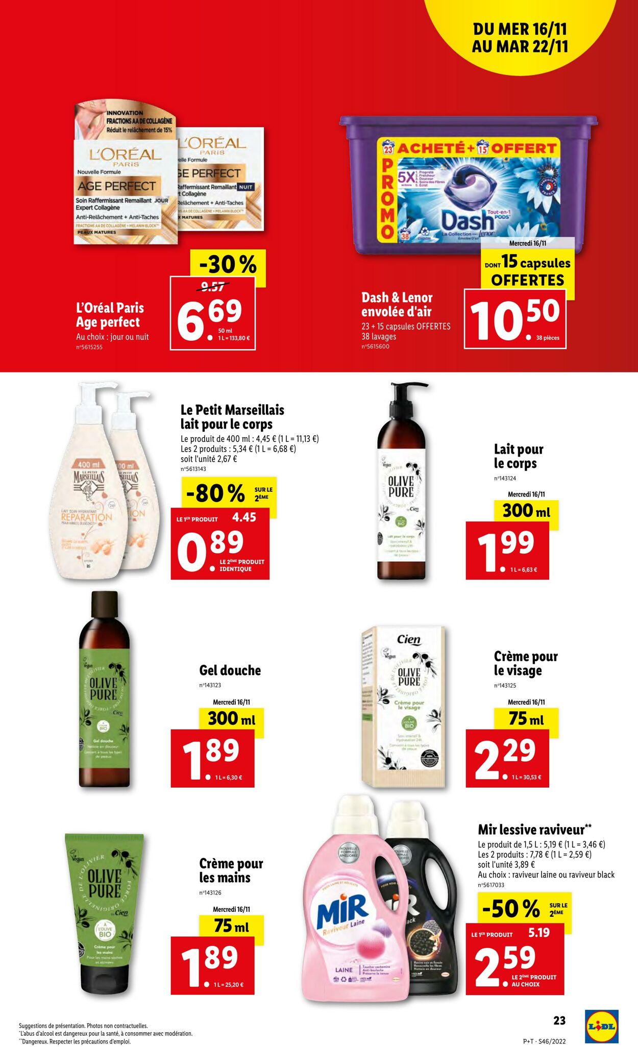 Catalogue Lidl 16.11.2022 - 22.11.2022