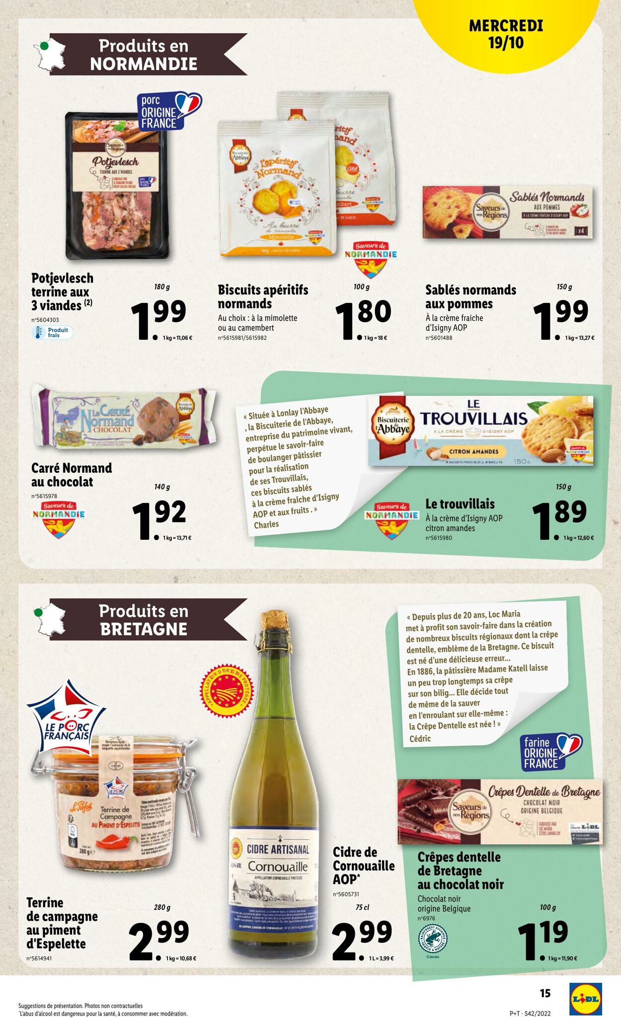 Catalogue Lidl 19.10.2022 - 25.10.2022