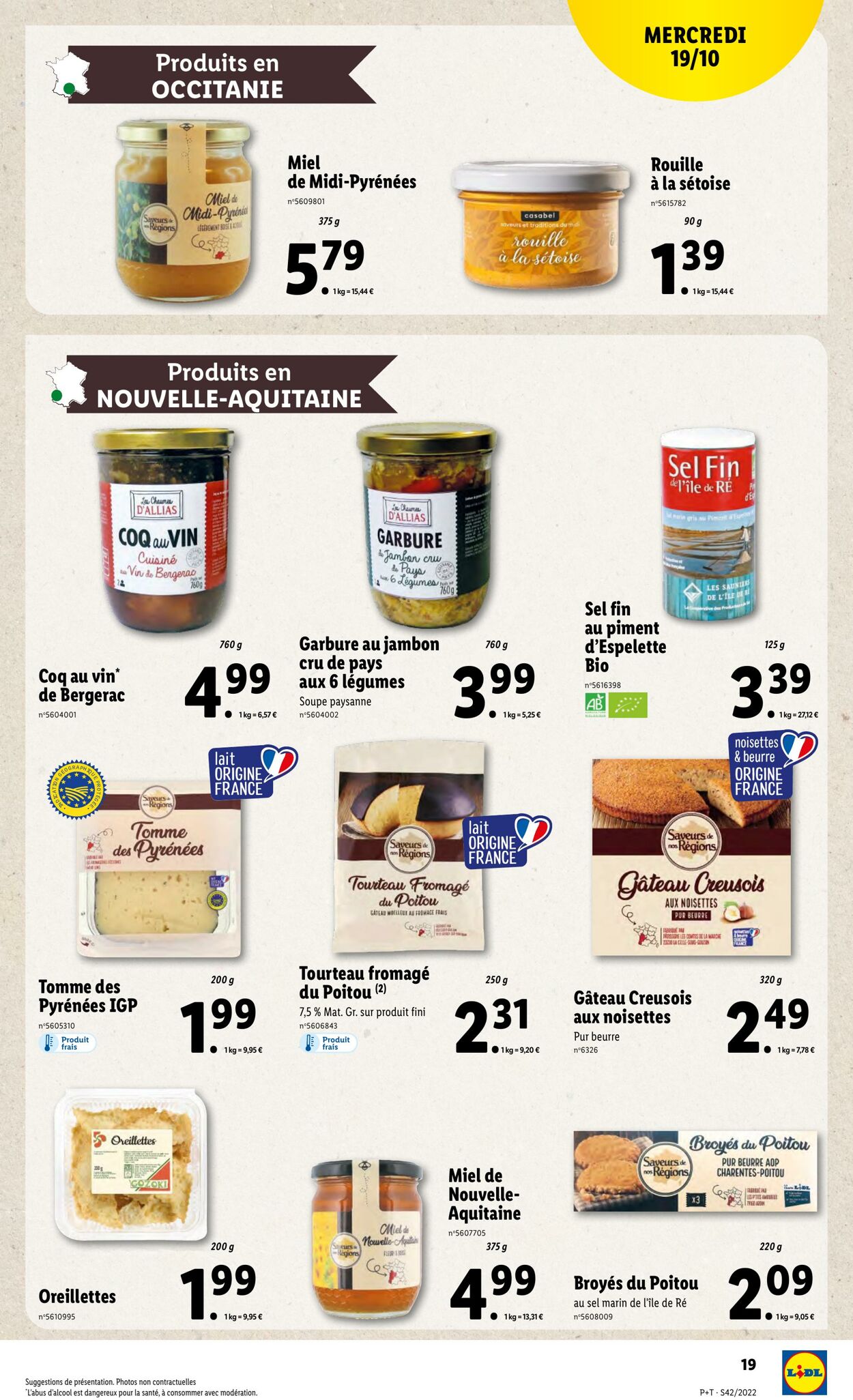 Catalogue Lidl 19.10.2022 - 25.10.2022