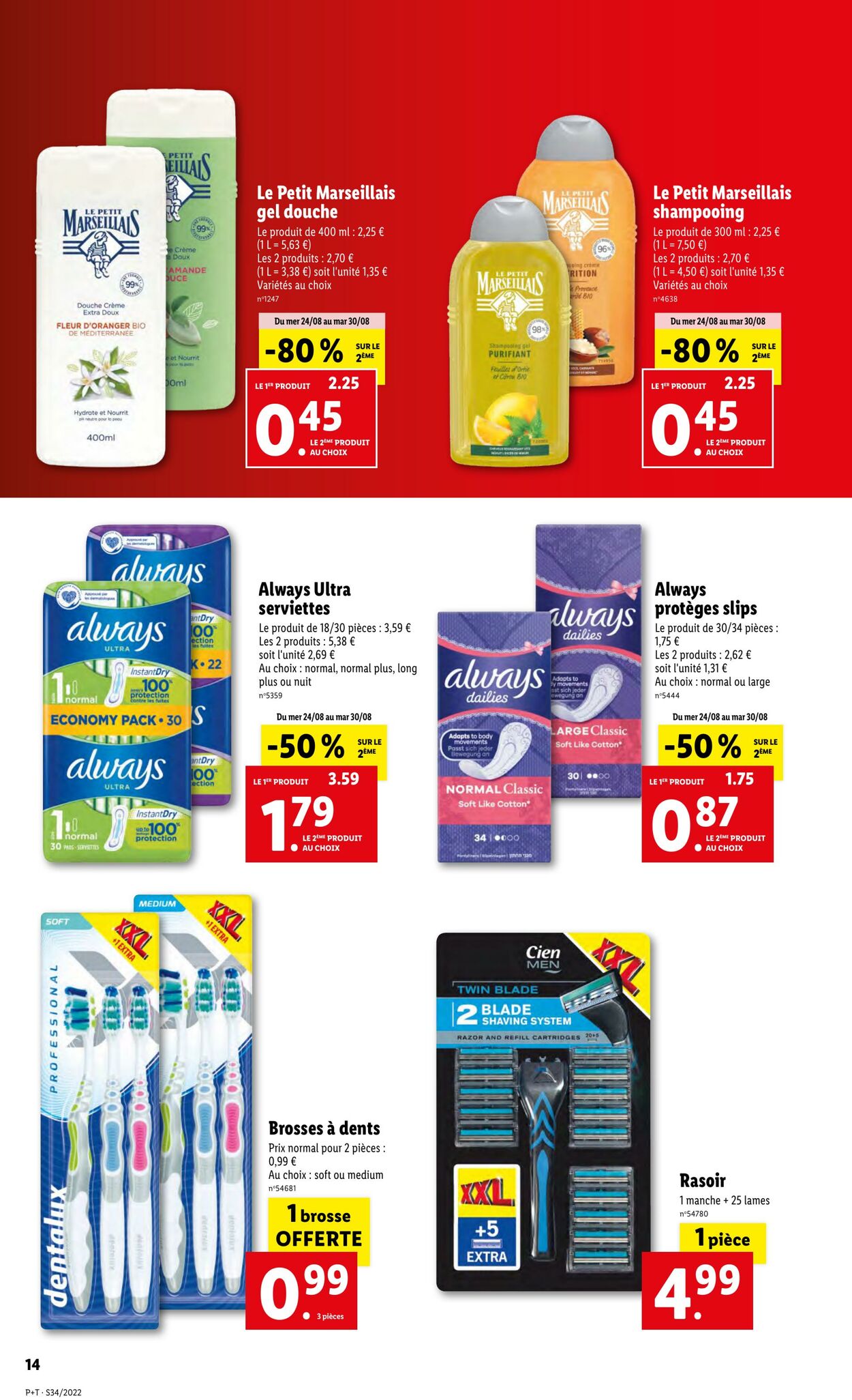 Catalogue Lidl 24.08.2022 - 30.08.2022