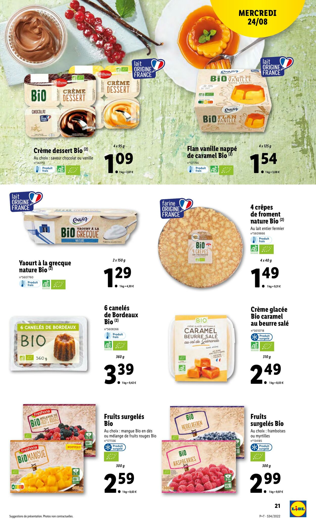 Catalogue Lidl 24.08.2022 - 30.08.2022