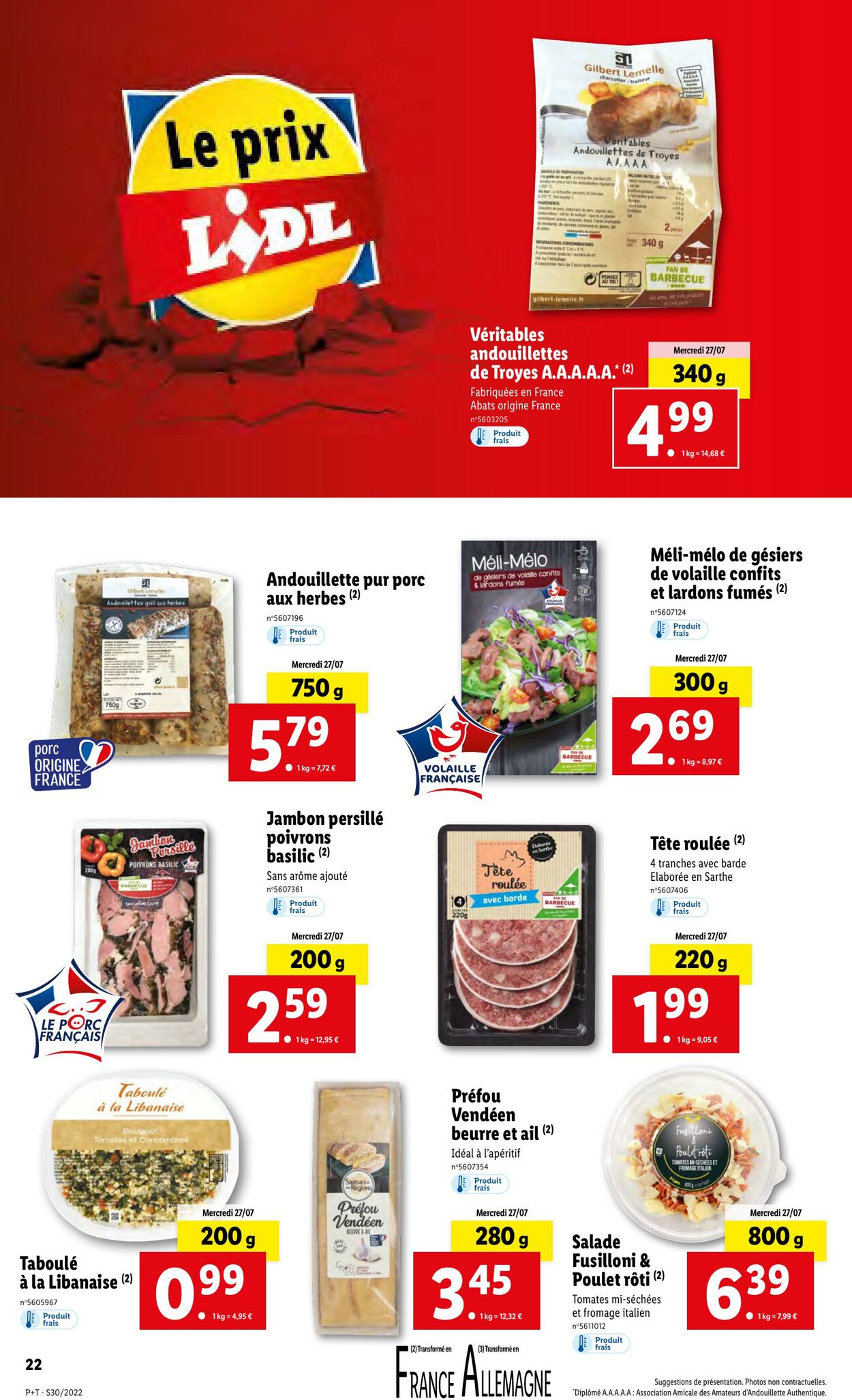 Catalogue Lidl 27.07.2022 - 02.08.2022