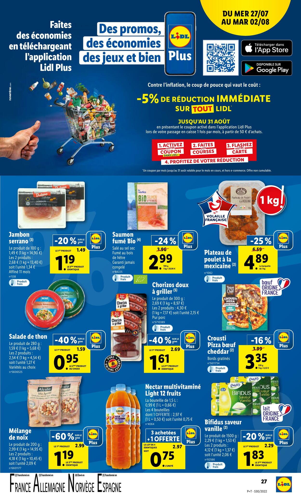 Catalogue Lidl 27.07.2022 - 02.08.2022