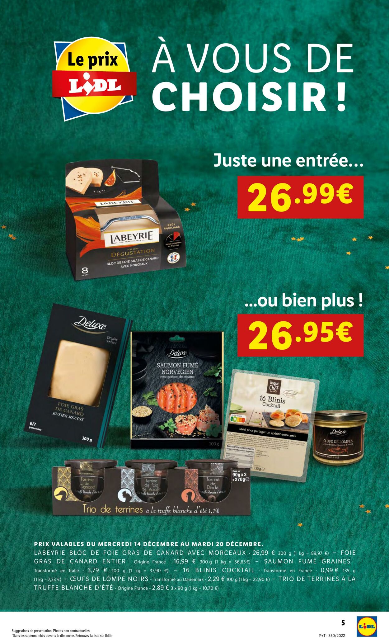 Catalogue Lidl 14.12.2022 - 20.12.2022