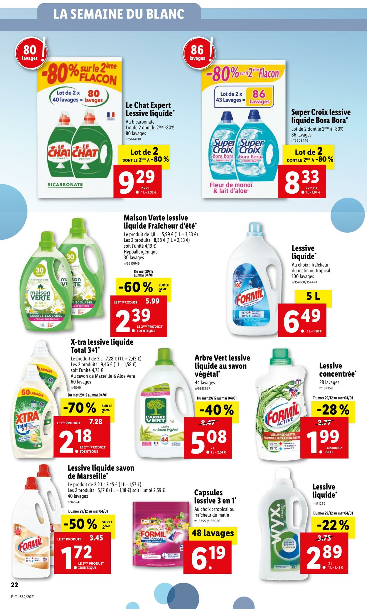 Catalogue Lidl 29.12.2021 - 04.01.2022