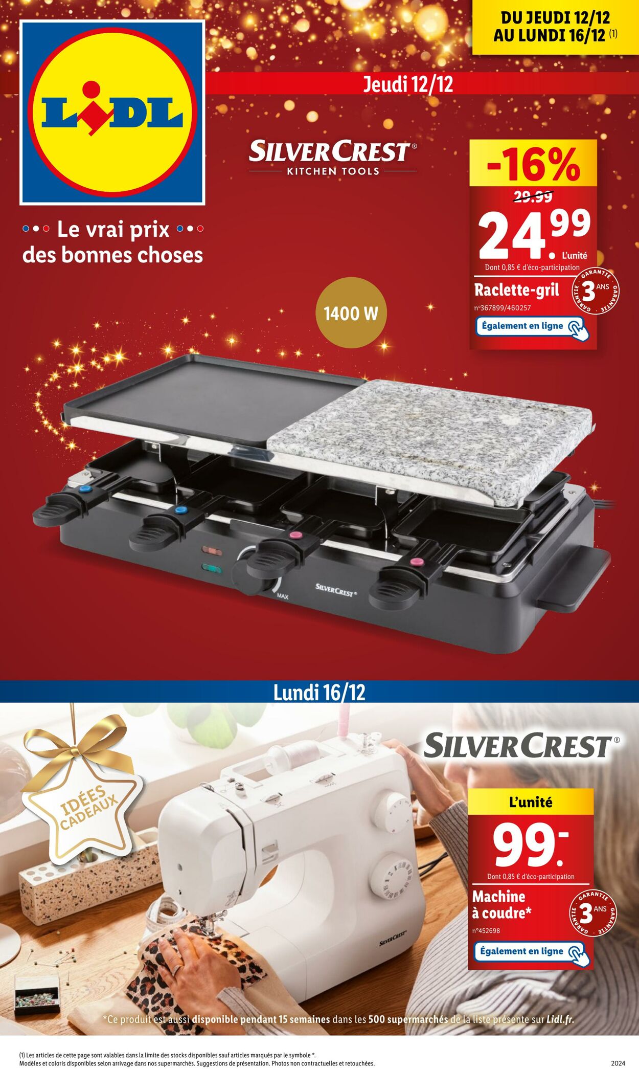 Catalogue Lidl - Les bonnes affaires de la semaine 12 déc. 2024 - 16 déc. 2024