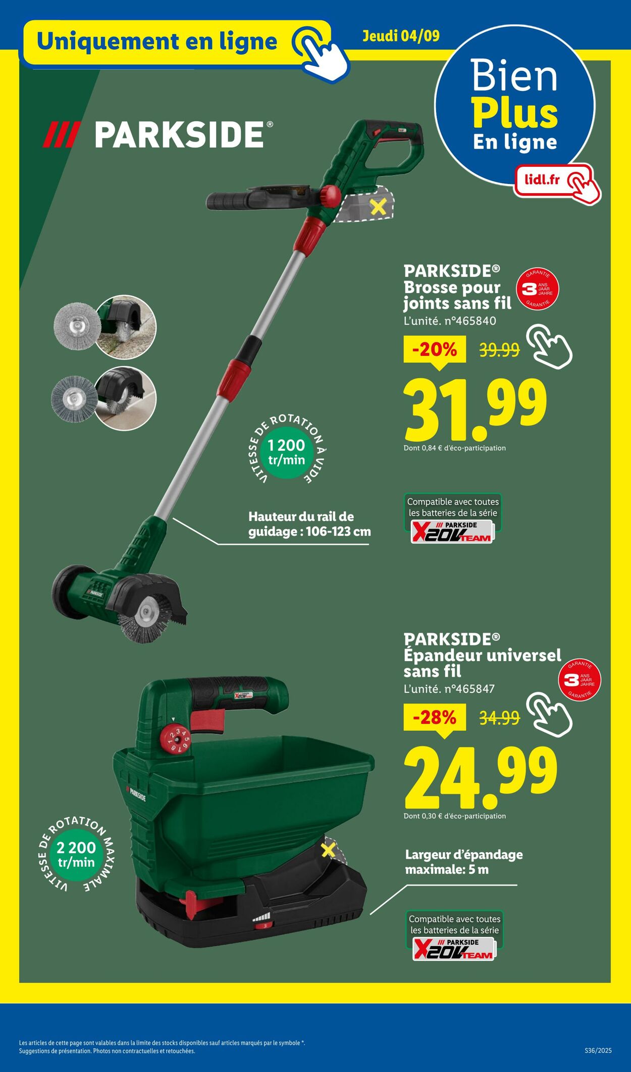 Catalogue Lidl 04.09.2025 - 08.09.2025