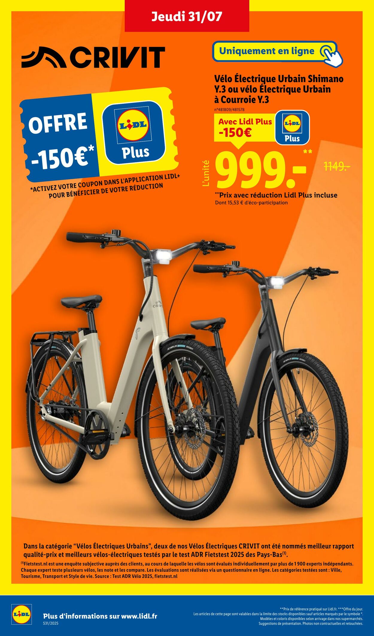 Catalogue Lidl 31.07.2025 - 04.08.2025