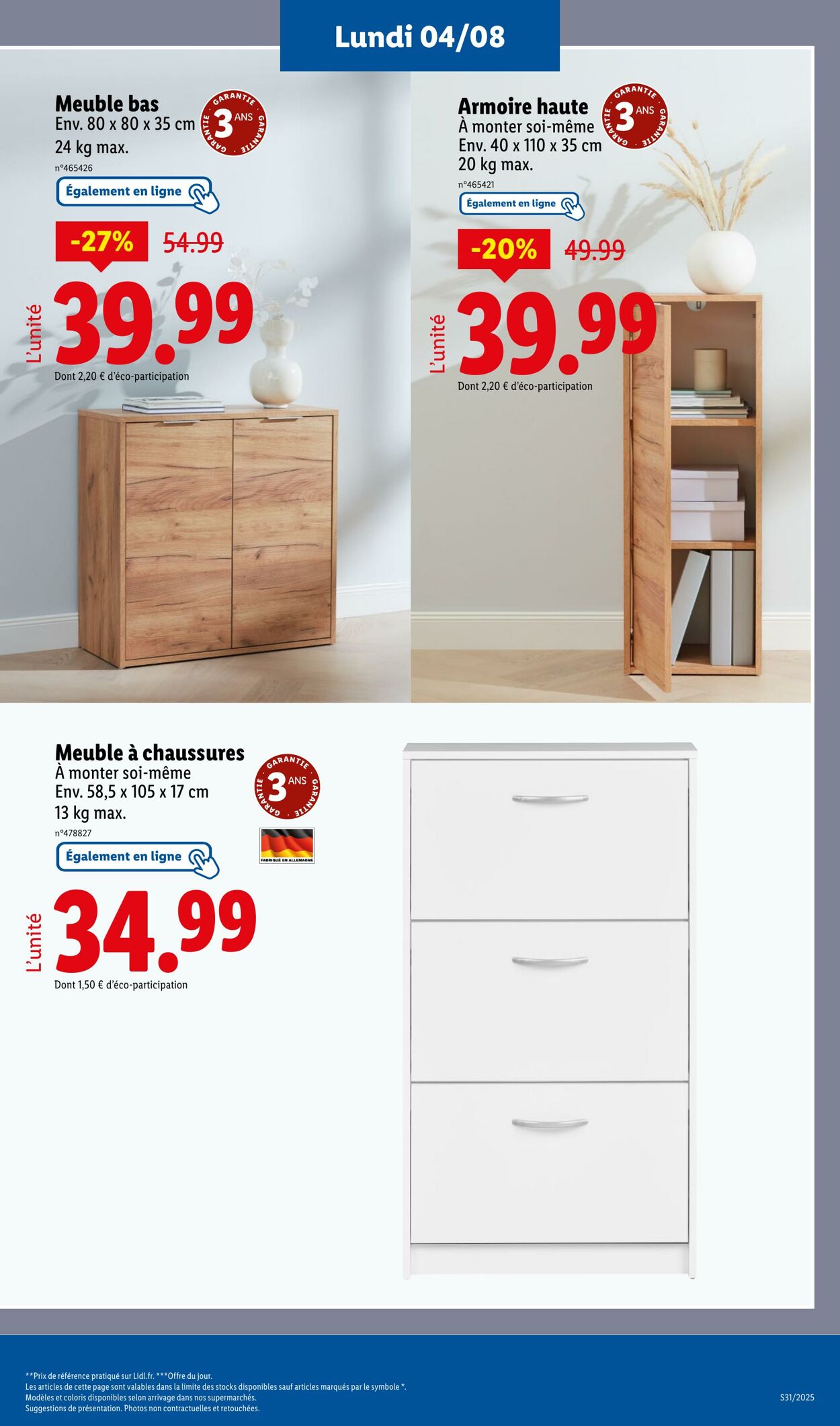 Catalogue Lidl 31.07.2025 - 04.08.2025