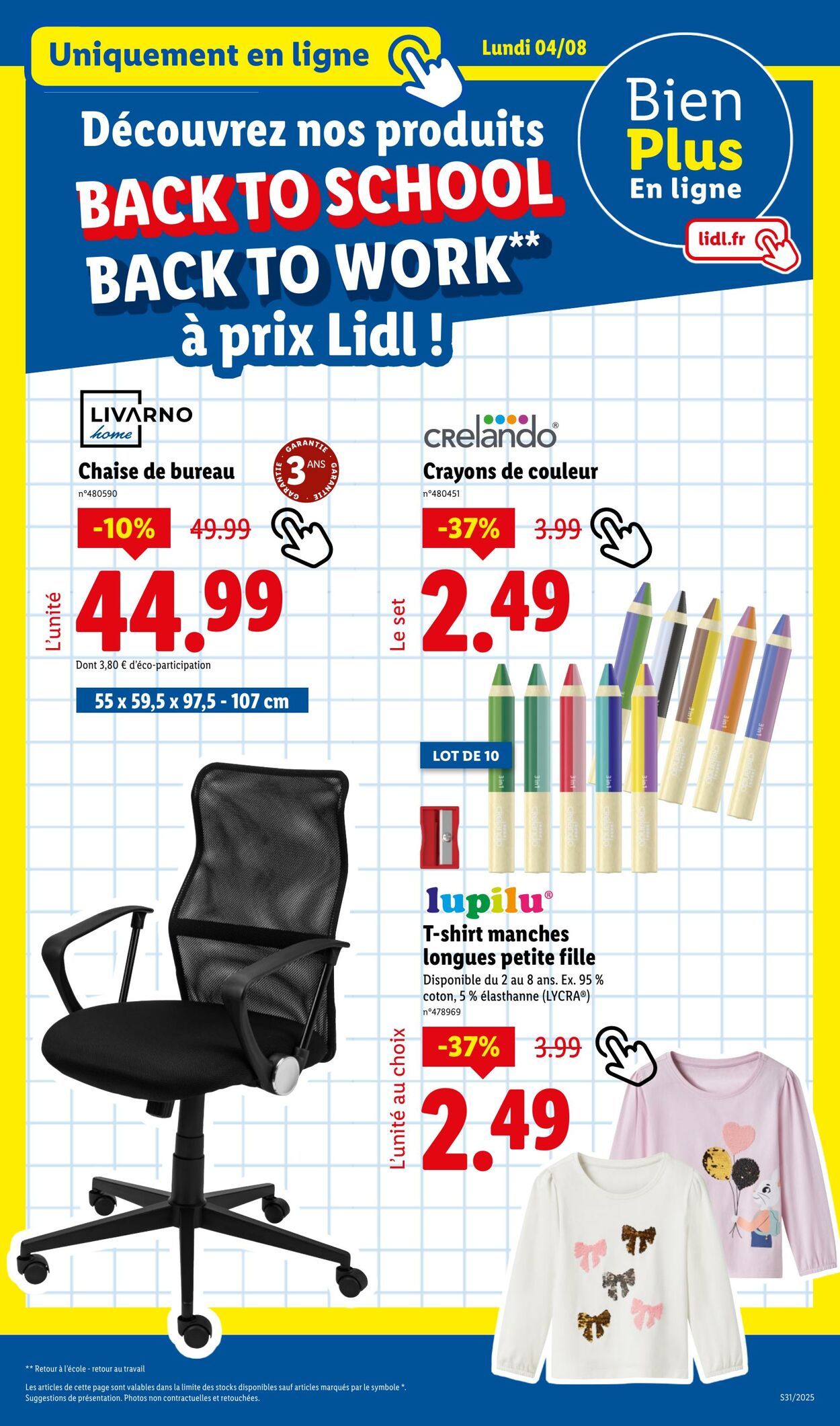 Catalogue Lidl 31.07.2025 - 04.08.2025
