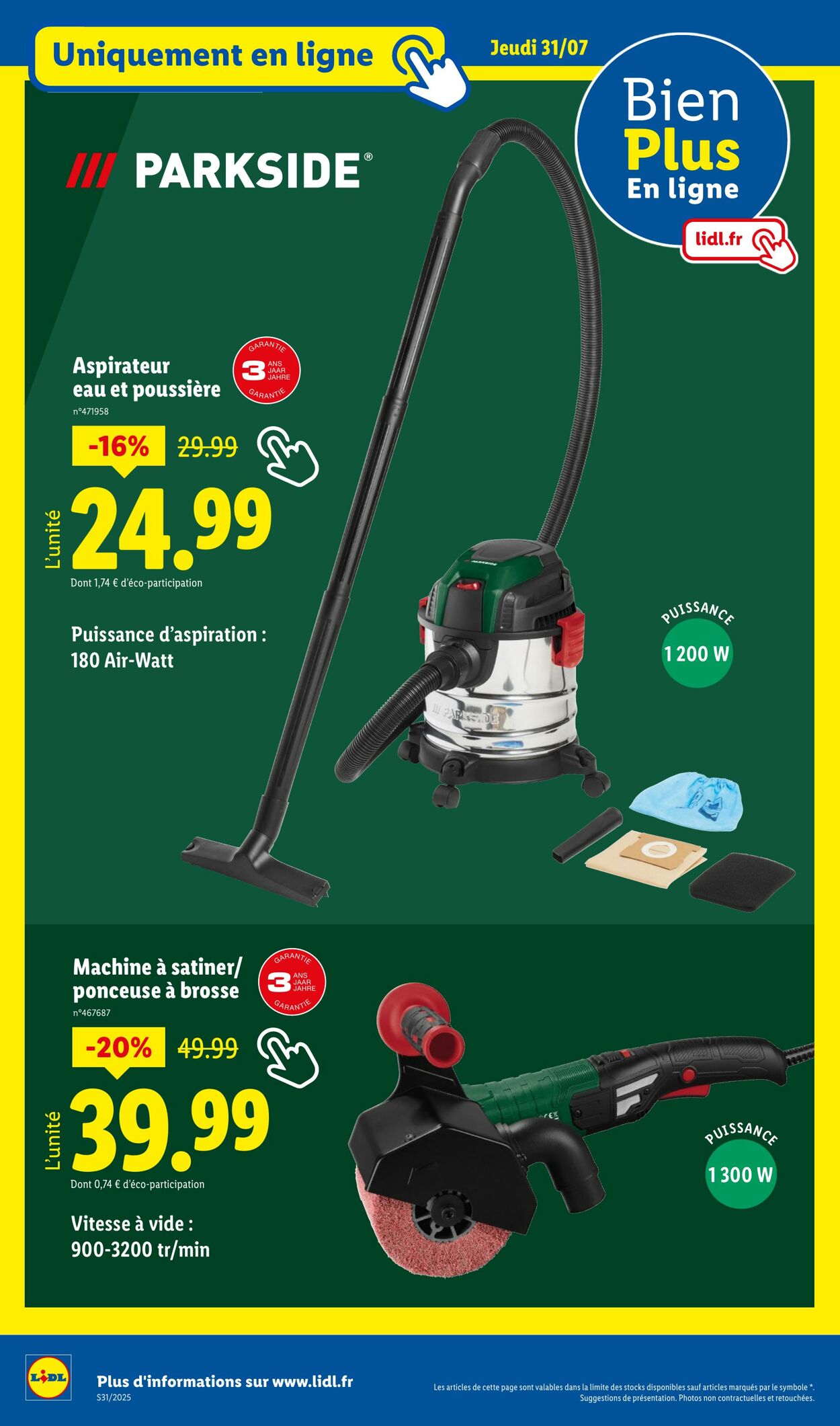 Catalogue Lidl 31.07.2025 - 04.08.2025