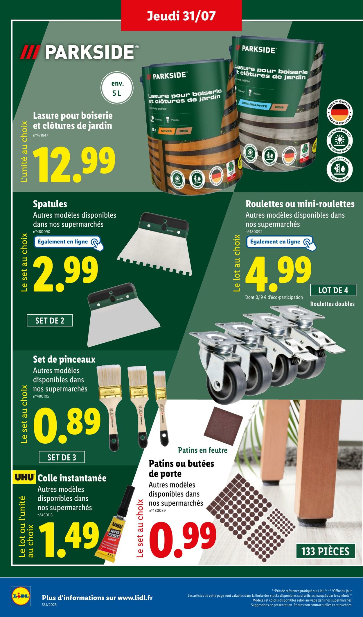 Catalogue Lidl 31.07.2025 - 04.08.2025