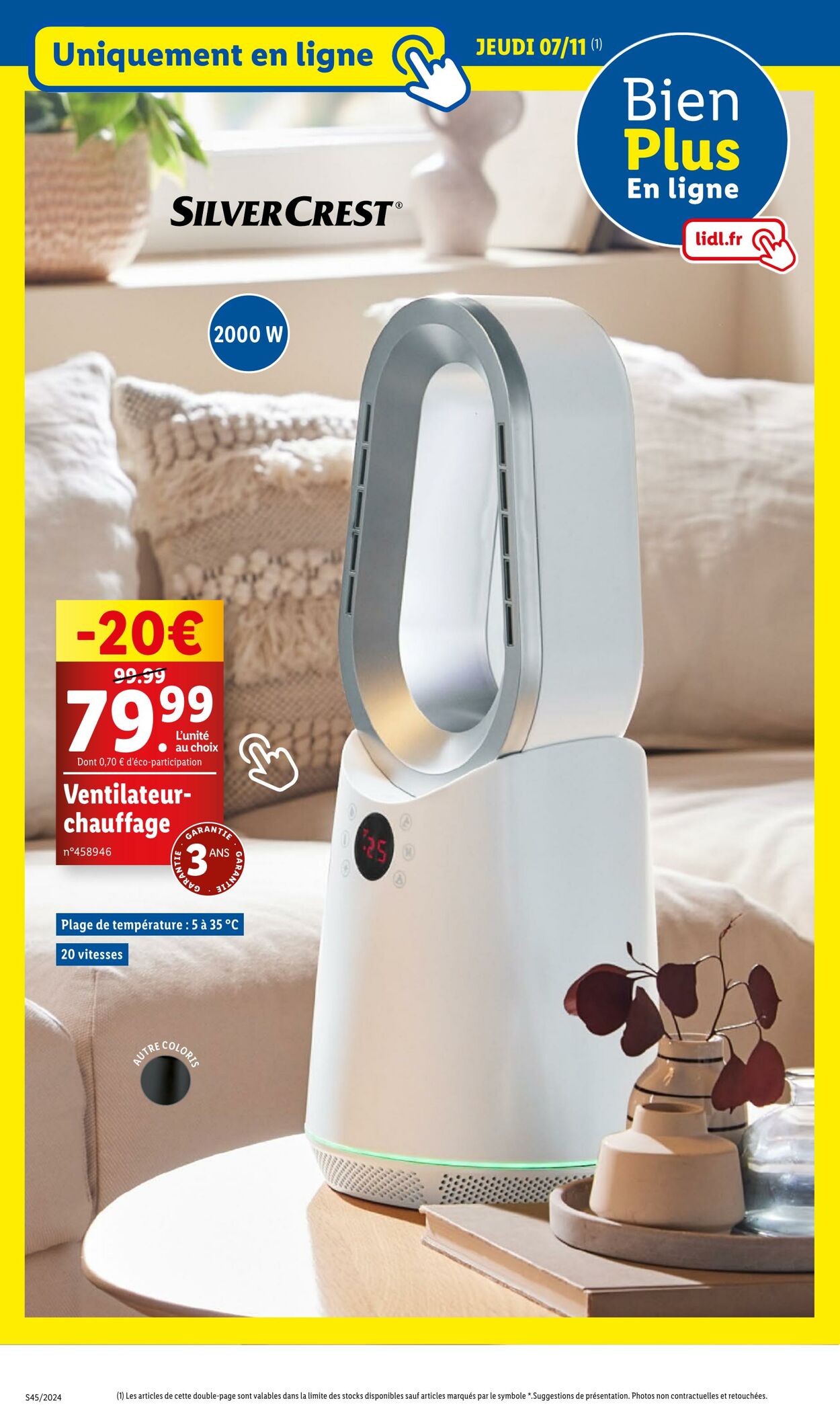 Catalogue Lidl 04.11.2024 - 07.11.2024