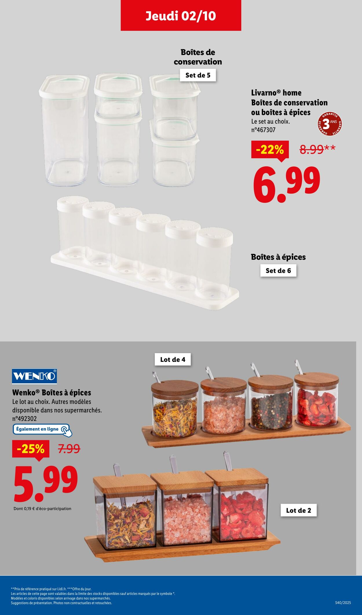Catalogue Lidl 02.10.2025 - 06.10.2025