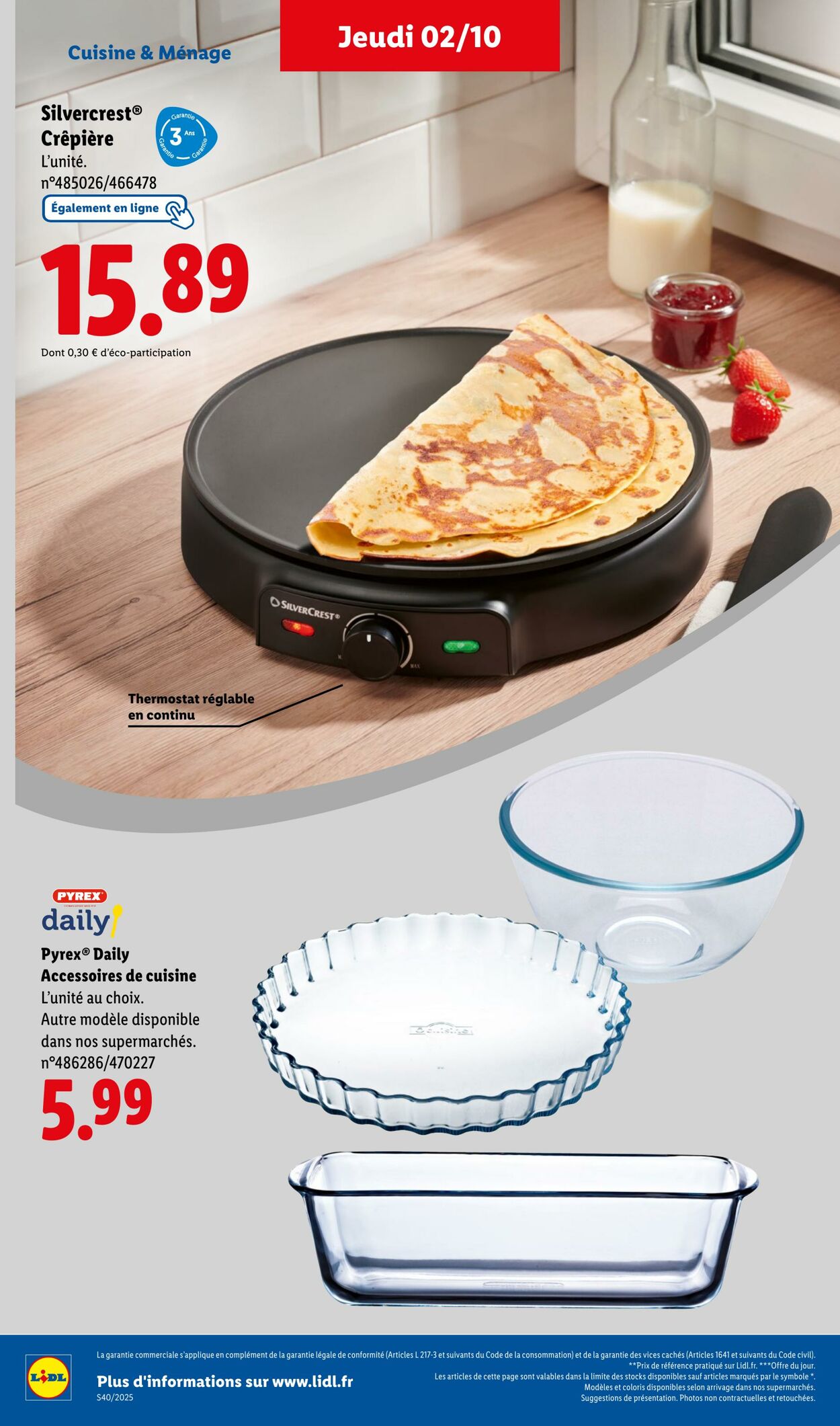 Catalogue Lidl 02.10.2025 - 06.10.2025