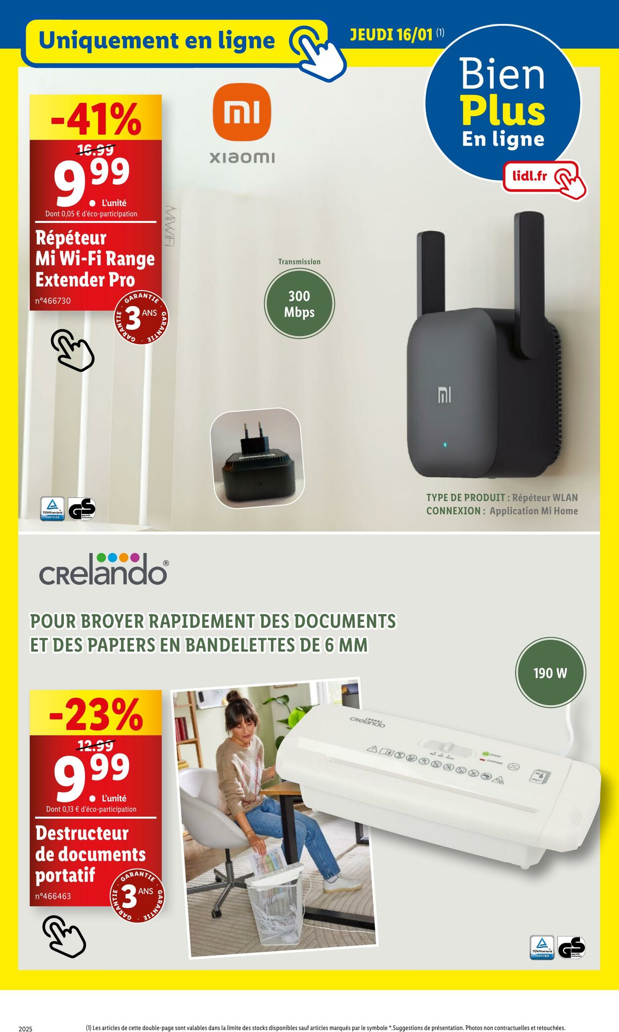 Catalogue Lidl 13.01.2025 - 16.01.2025