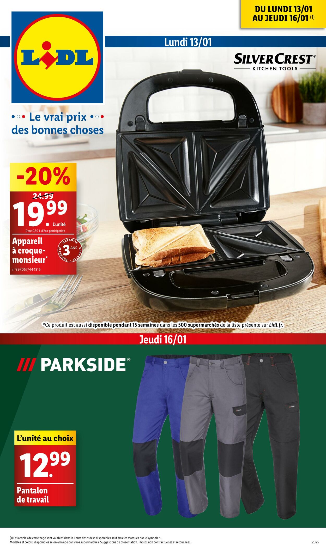 Catalogue Lidl - Les bonnes affaires de la semaine 13 janv. 2025 - 16 janv. 2025