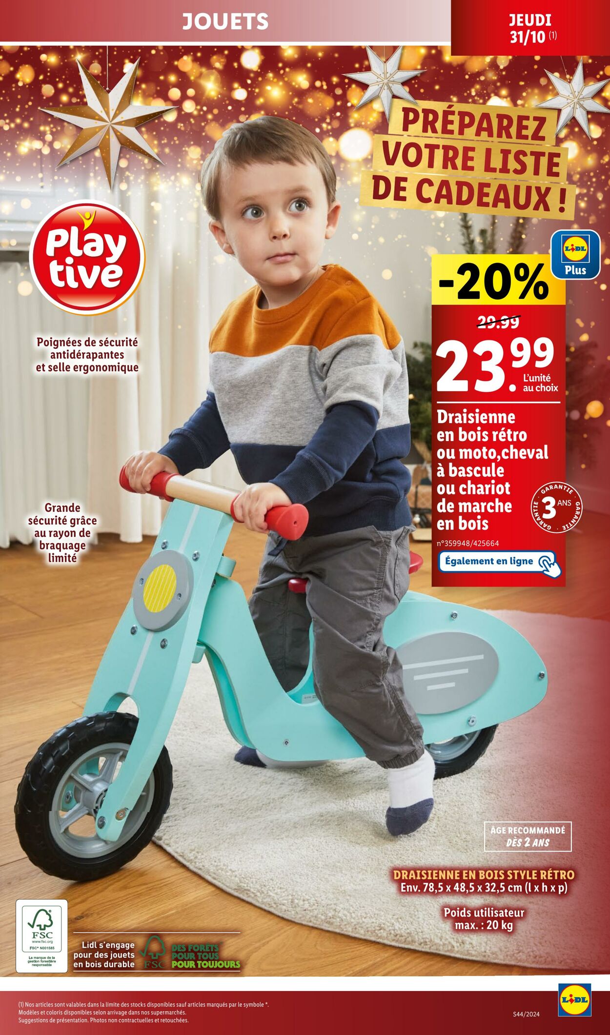 Catalogue Lidl 31.10.2024 - 04.11.2024