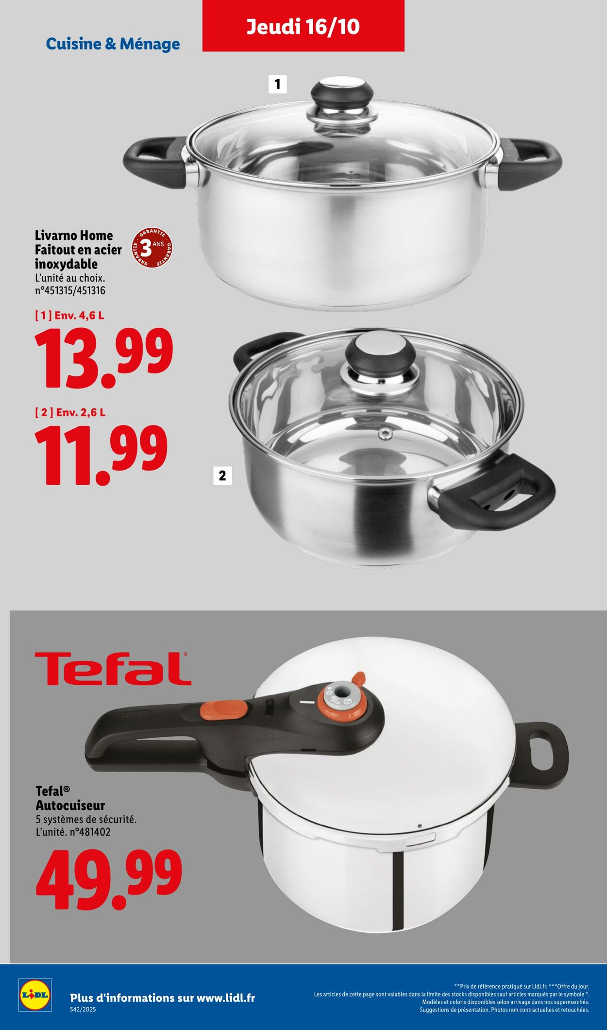 Catalogue Lidl 16.10.2025 - 20.10.2025