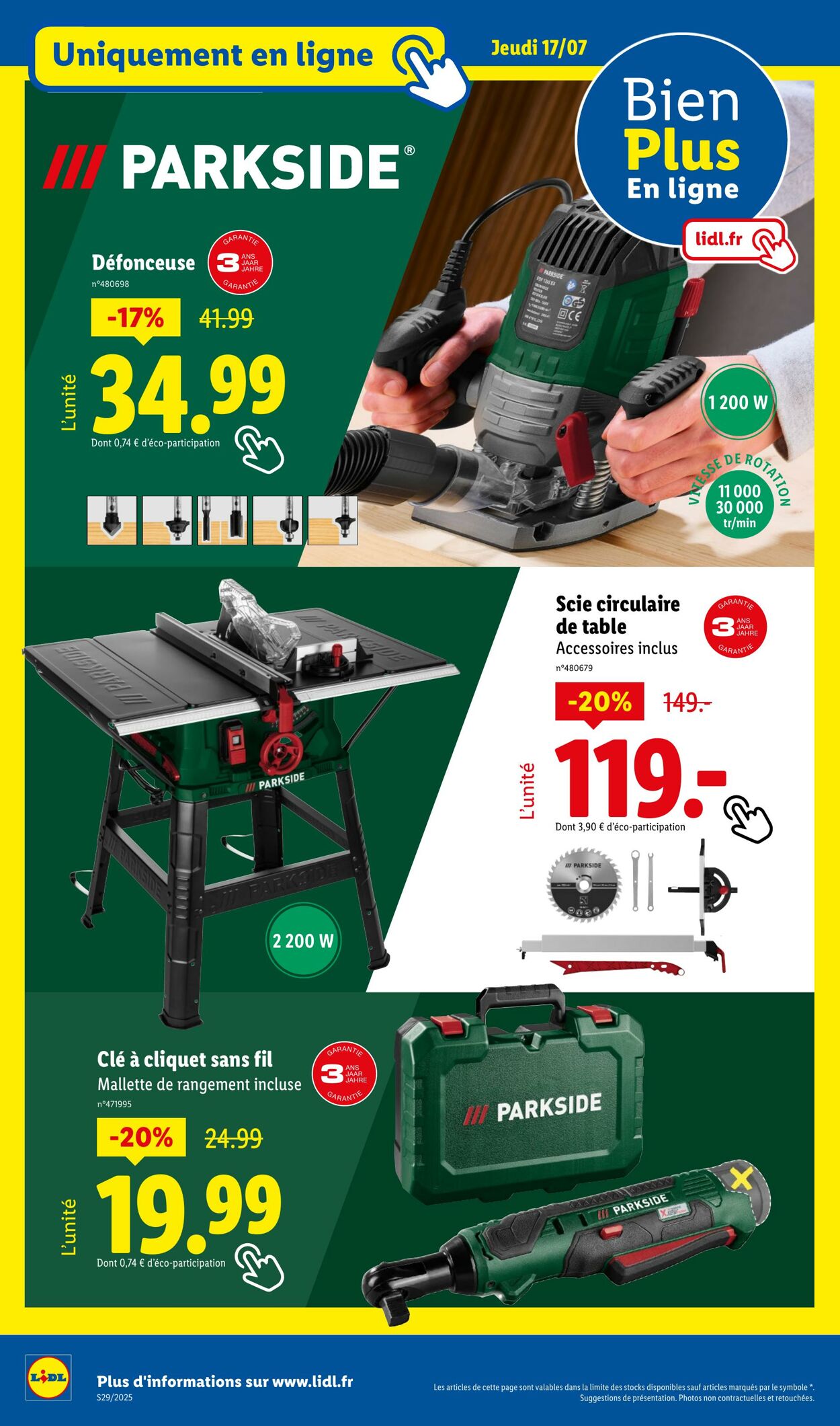 Catalogue Lidl 17.07.2025 - 21.07.2025