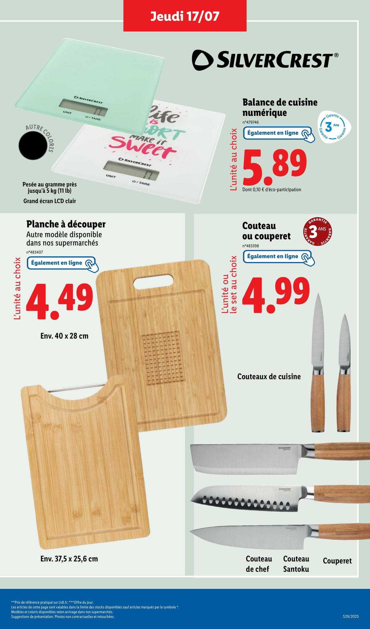 Catalogue Lidl 17.07.2025 - 21.07.2025