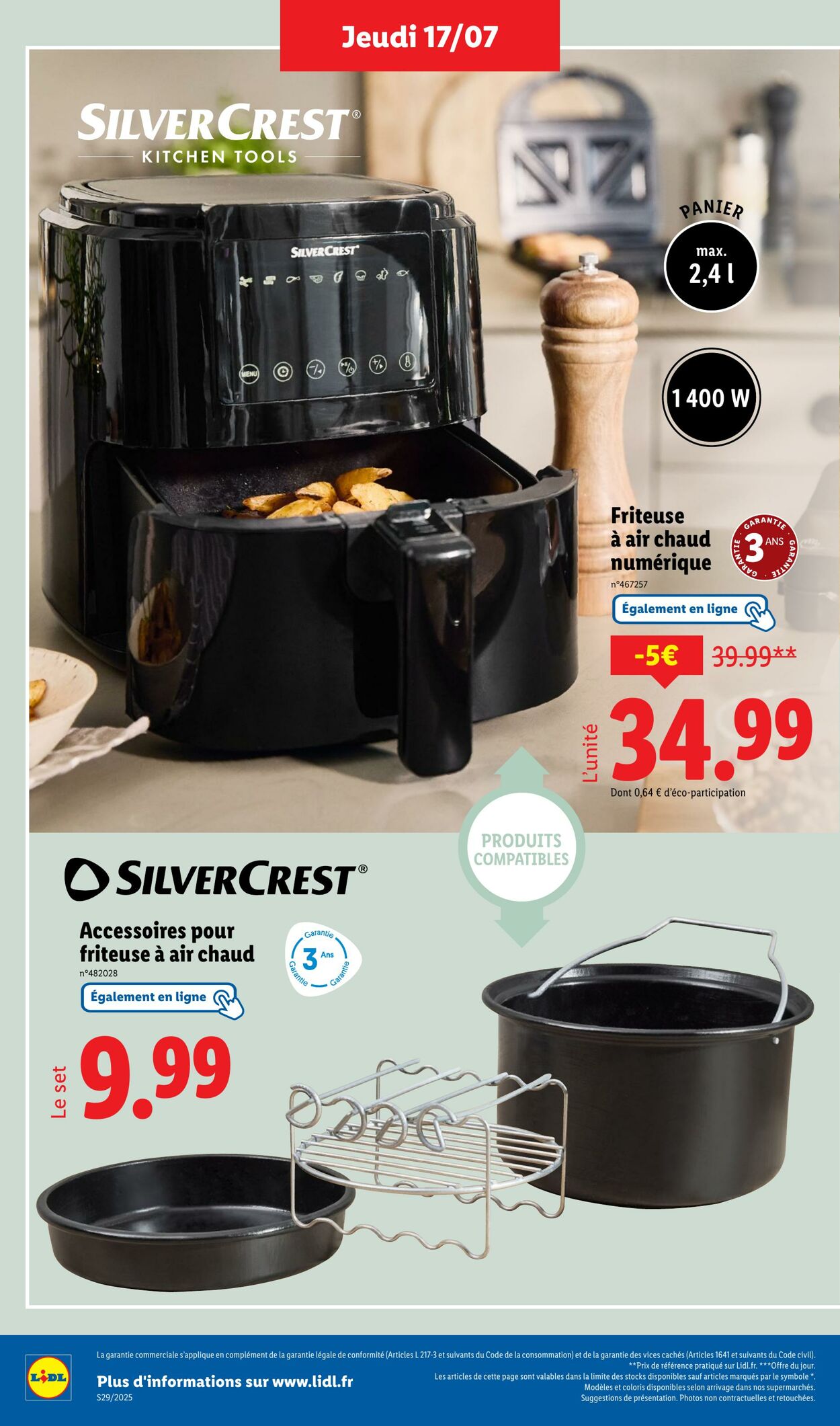 Catalogue Lidl 17.07.2025 - 21.07.2025