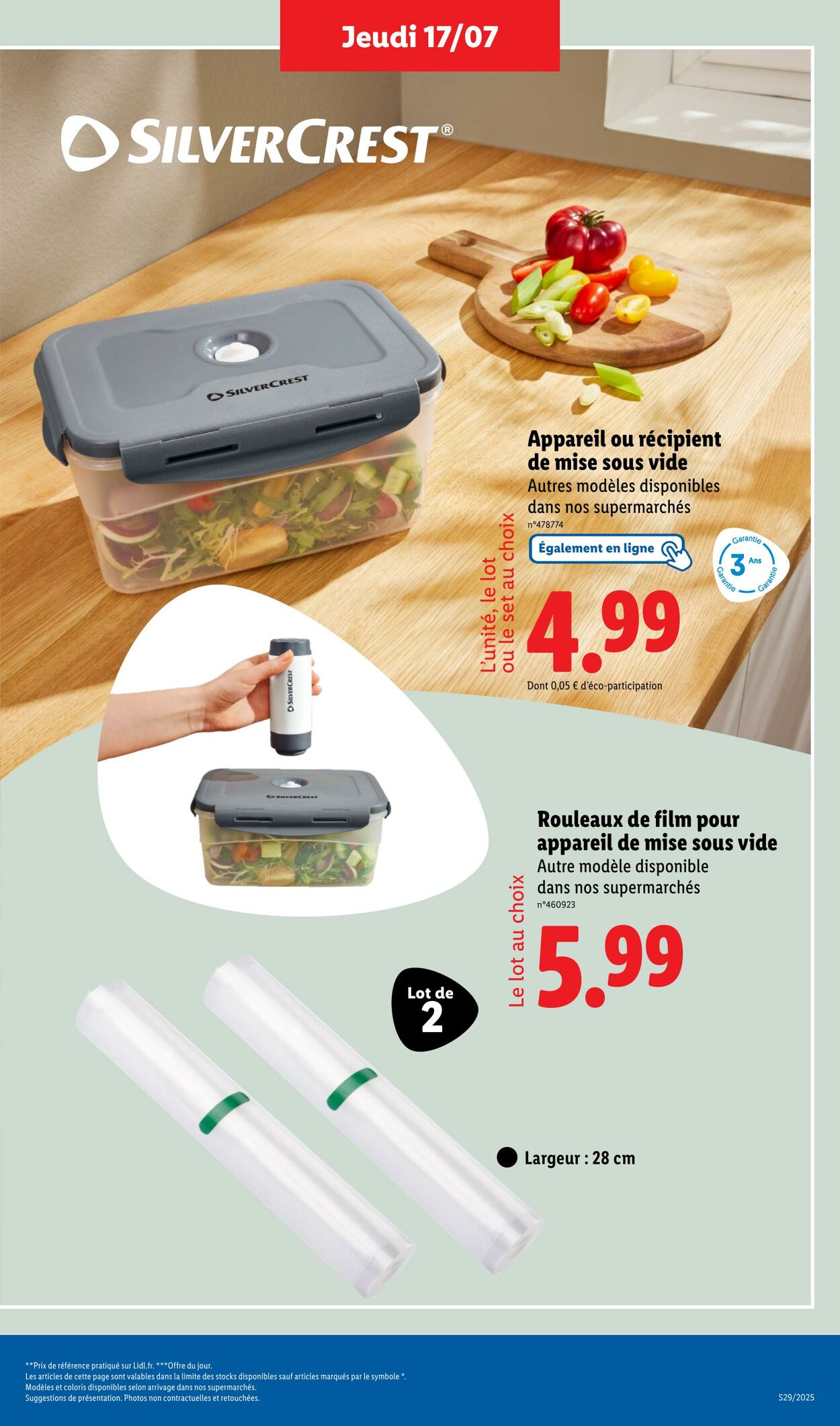 Catalogue Lidl 17.07.2025 - 21.07.2025