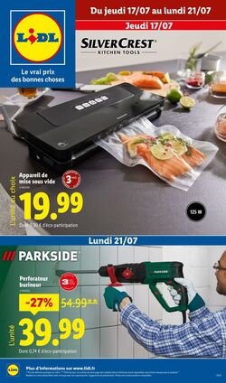 Catalogue Lidl 17.07.2025 - 21.07.2025