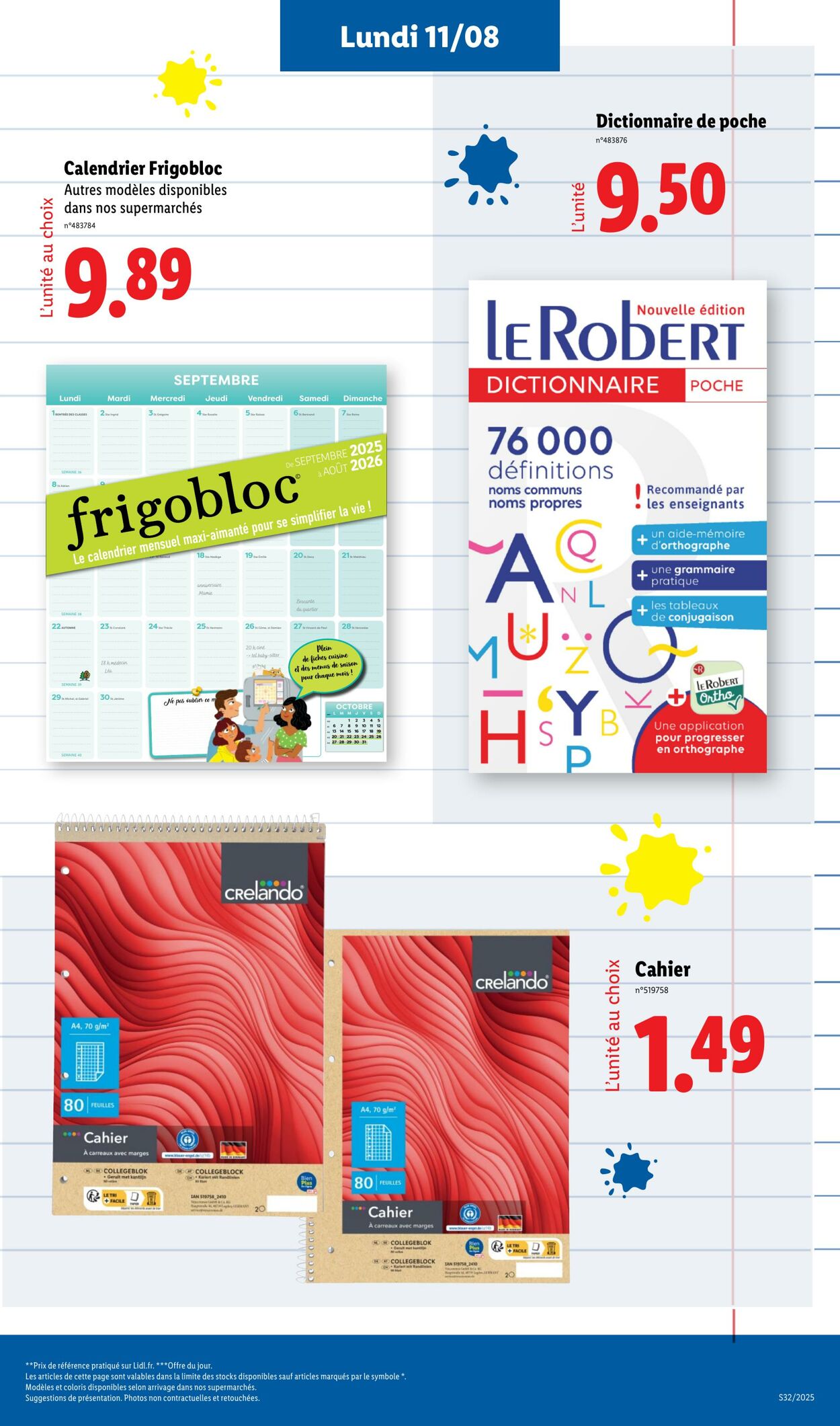 Catalogue Lidl 07.08.2025 - 11.08.2025