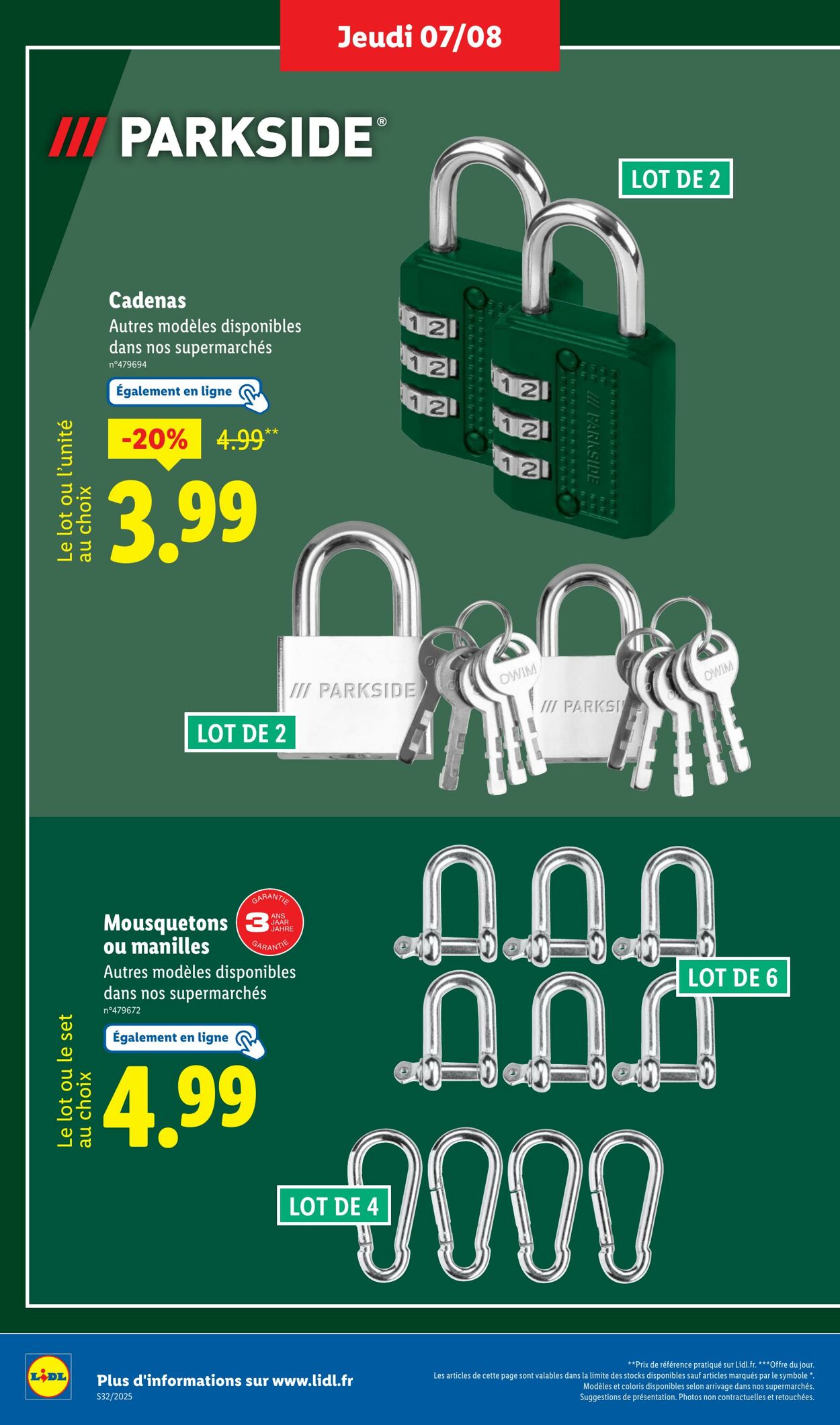 Catalogue Lidl 07.08.2025 - 11.08.2025