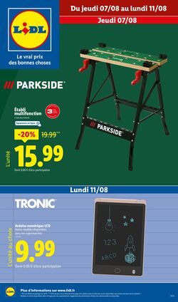 Catalogue Lidl 07.08.2025 - 11.08.2025