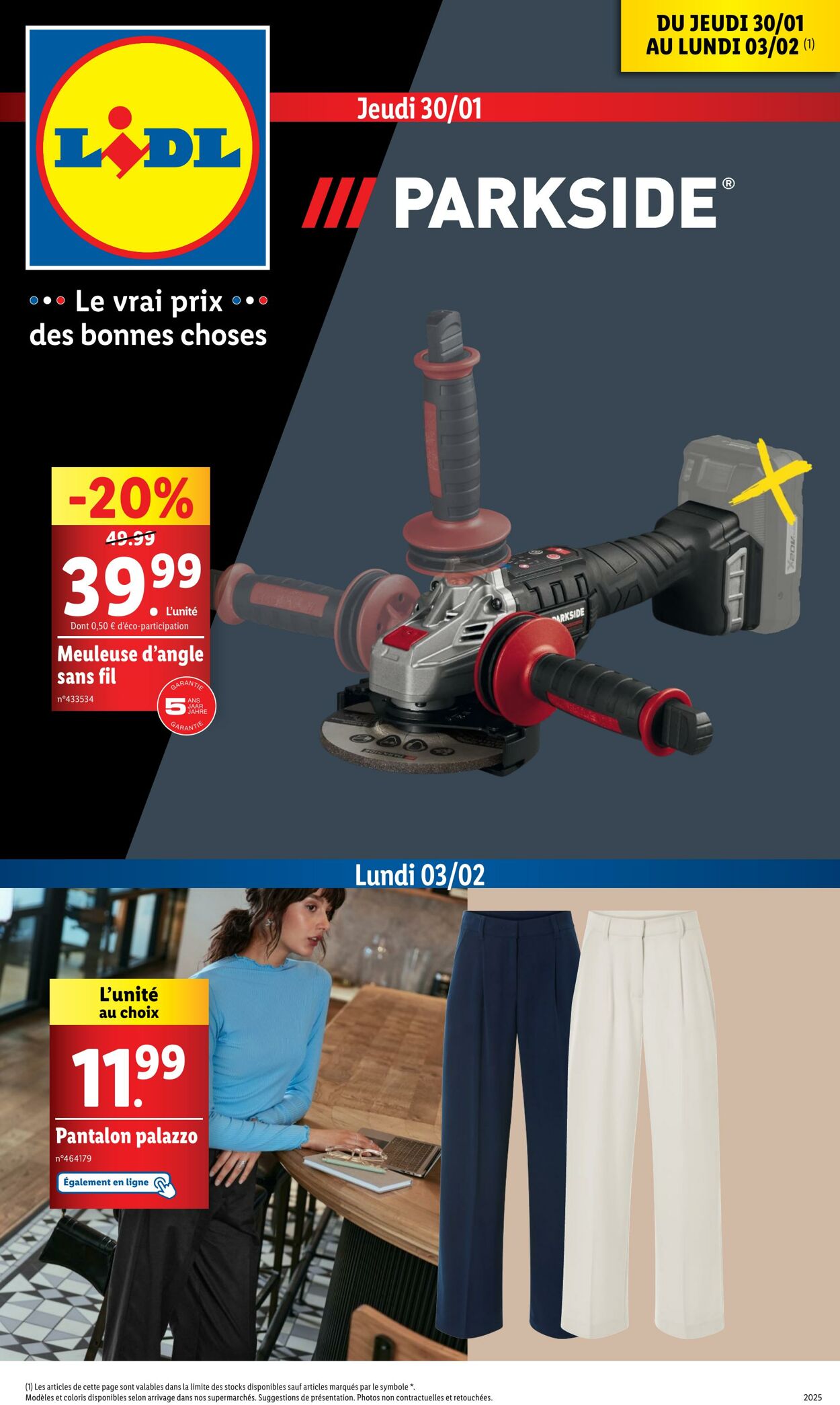 Catalogue Lidl - Les bonnes affaires de la semaine 30 janv. 2025 - 3 févr. 2025