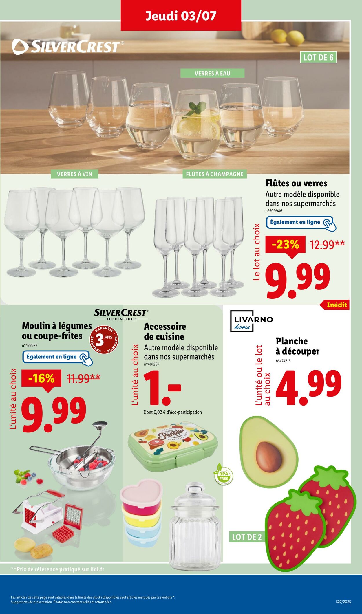 Catalogue Lidl 03.07.2025 - 07.07.2025