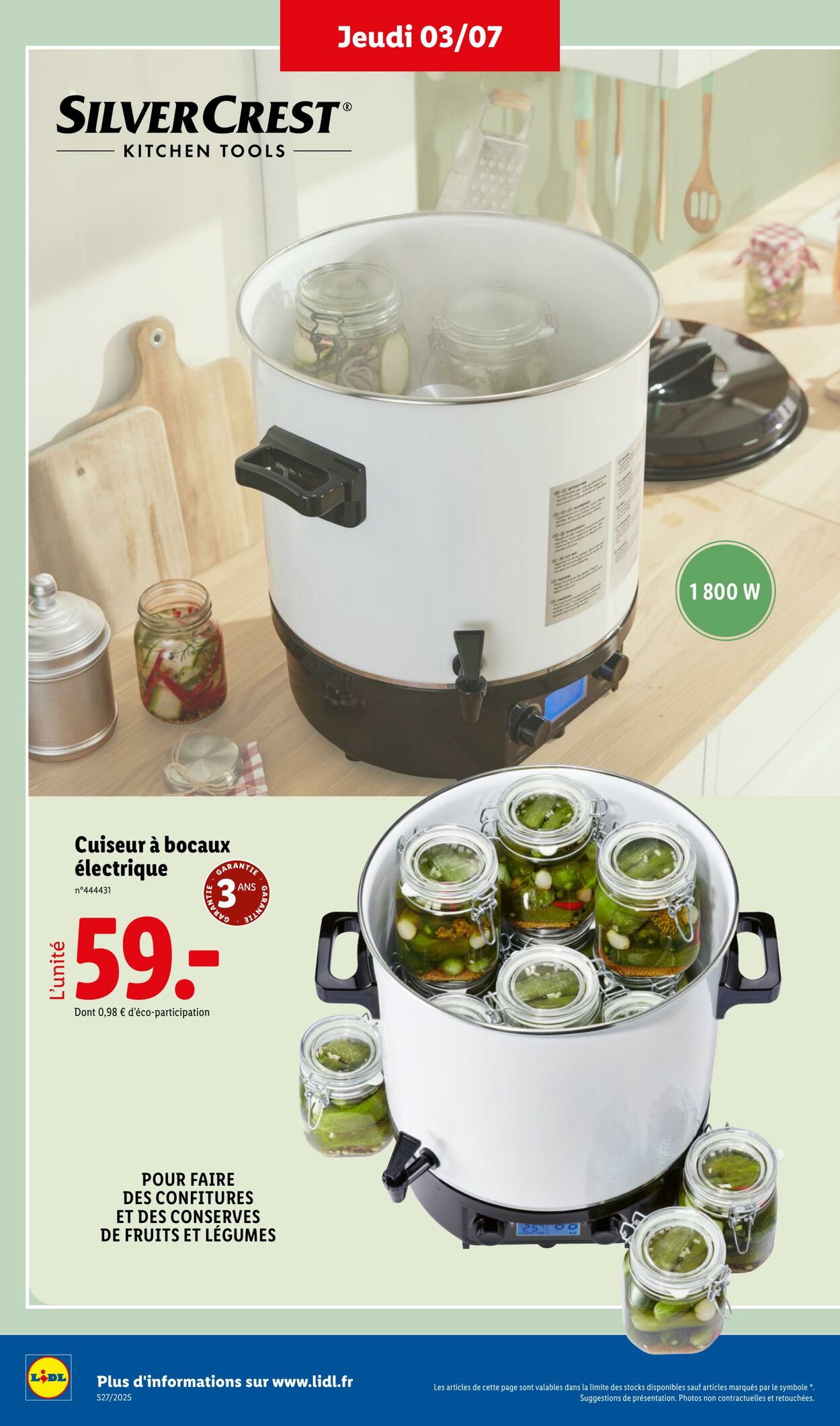 Catalogue Lidl 03.07.2025 - 07.07.2025