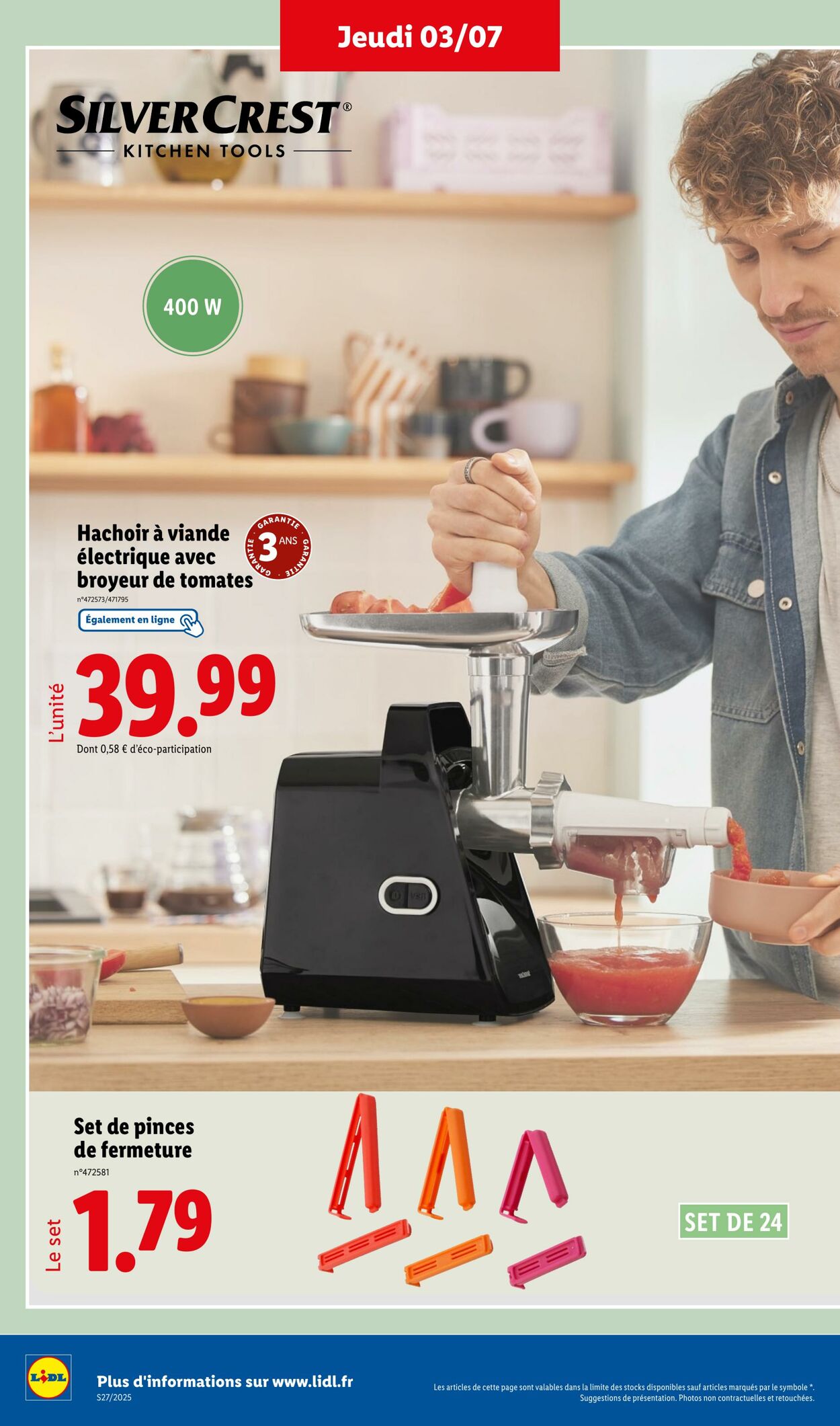 Catalogue Lidl 03.07.2025 - 07.07.2025
