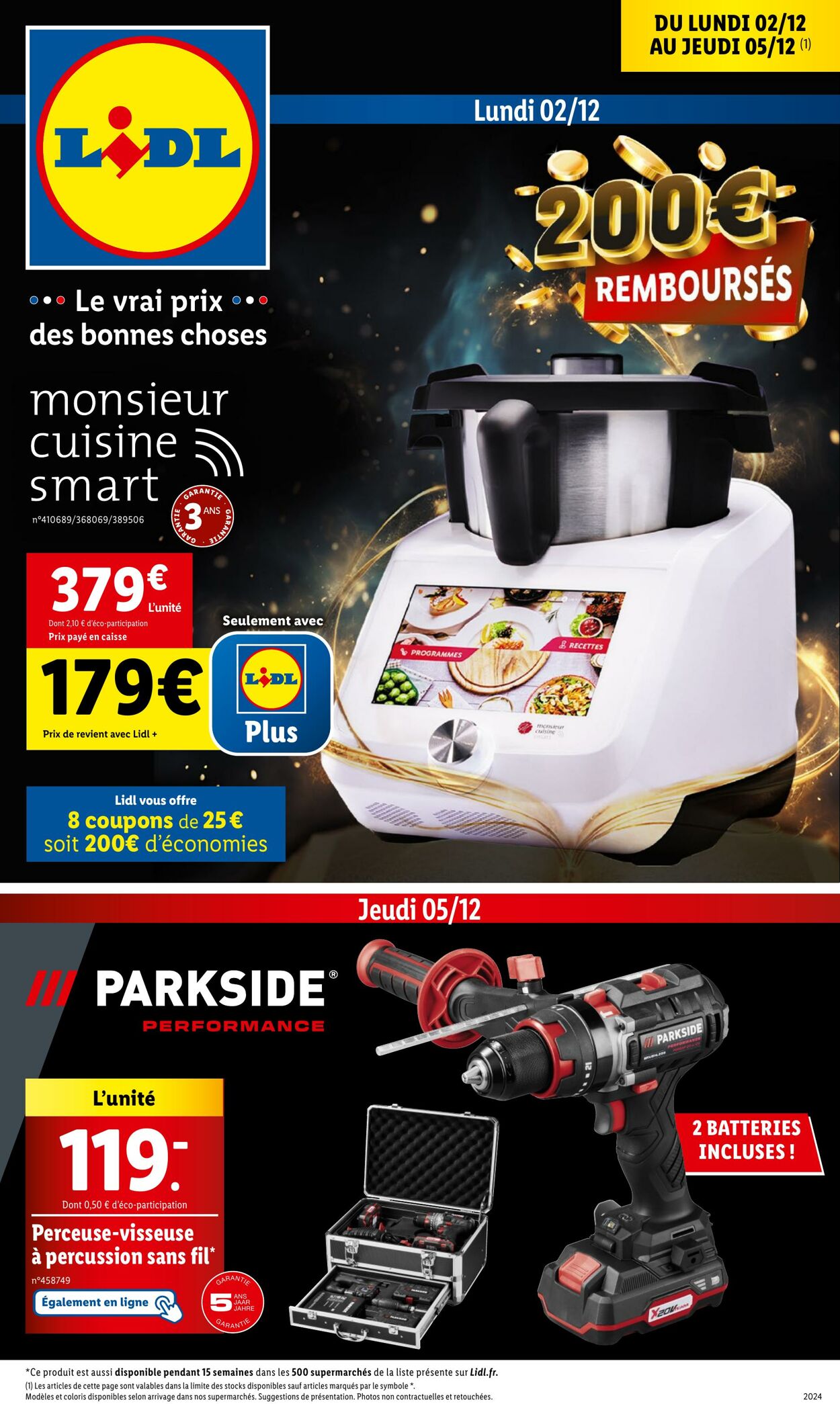 Catalogue Lidl - Les bonnes affaires de la semaine 2 déc. 2024 - 5 déc. 2024