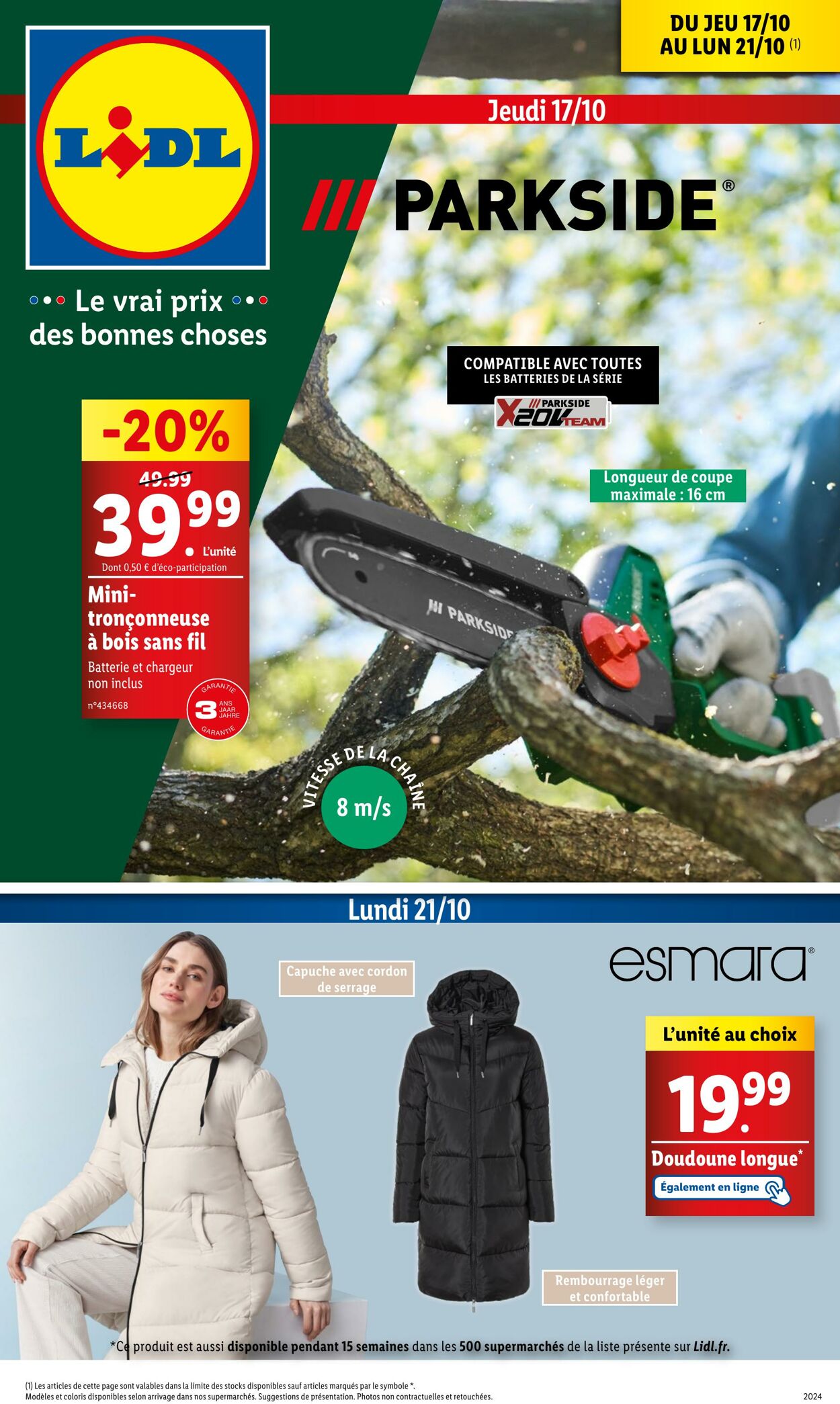 Catalogue Lidl - Les bonnes affaires de la semaine 17 oct. 2024 - 21 oct. 2024