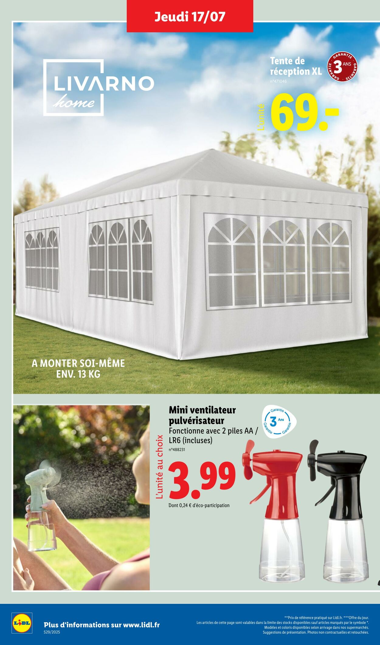 Catalogue Lidl 14.07.2025 - 17.07.2025