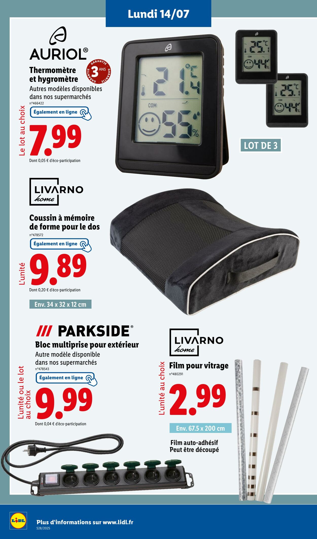 Catalogue Lidl 14.07.2025 - 17.07.2025