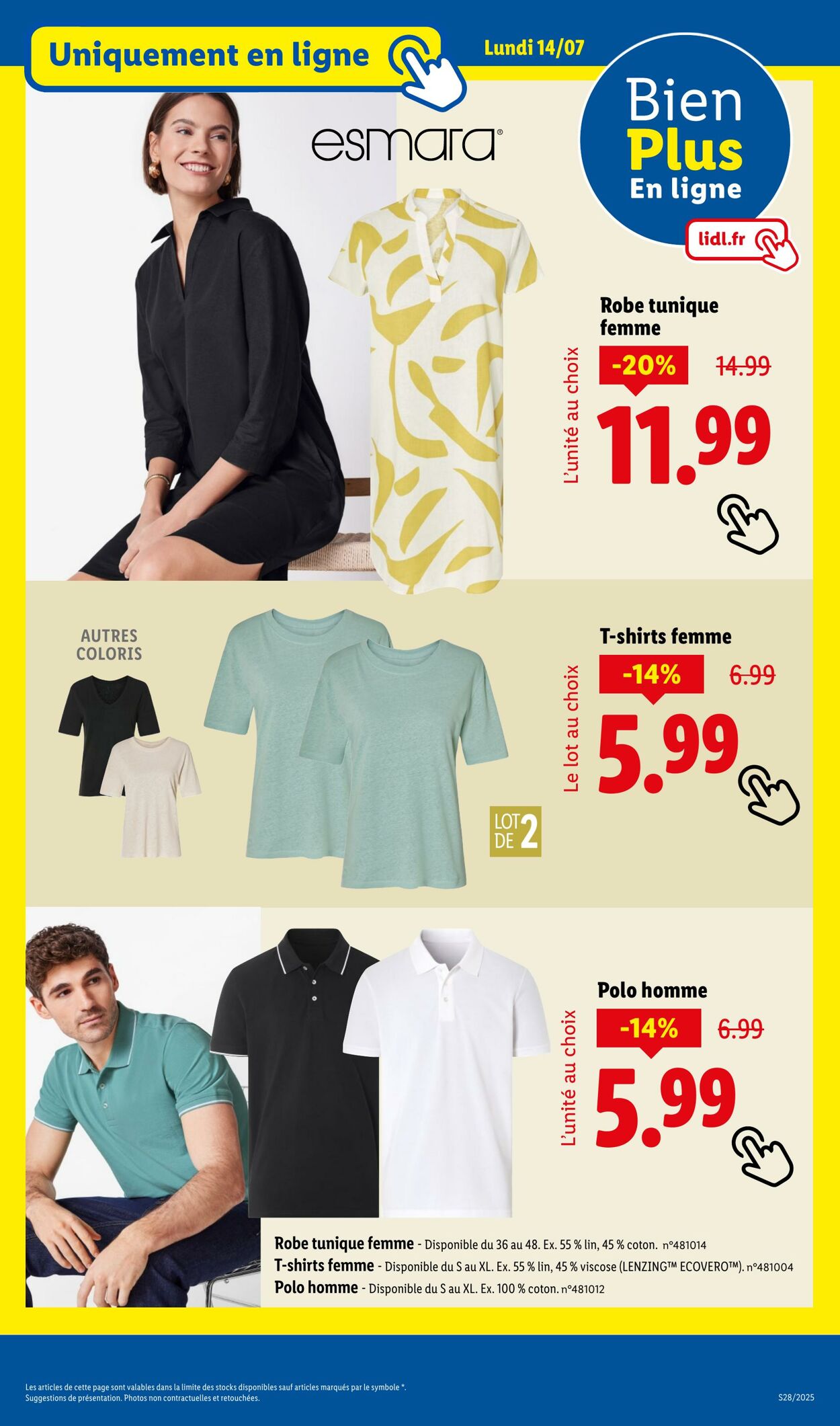Catalogue Lidl 14.07.2025 - 17.07.2025