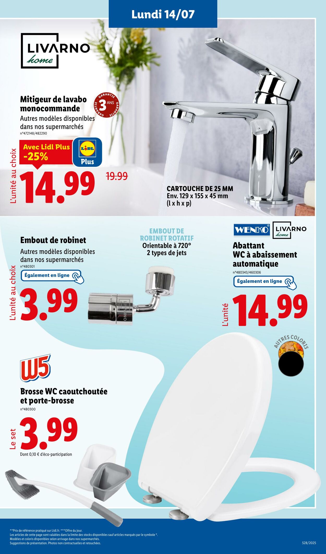Catalogue Lidl 14.07.2025 - 17.07.2025