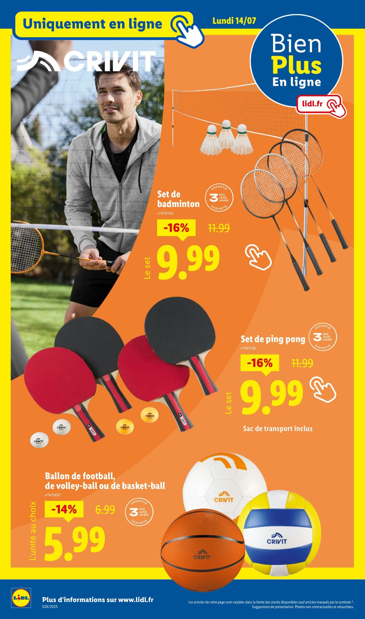 Catalogue Lidl 14.07.2025 - 17.07.2025