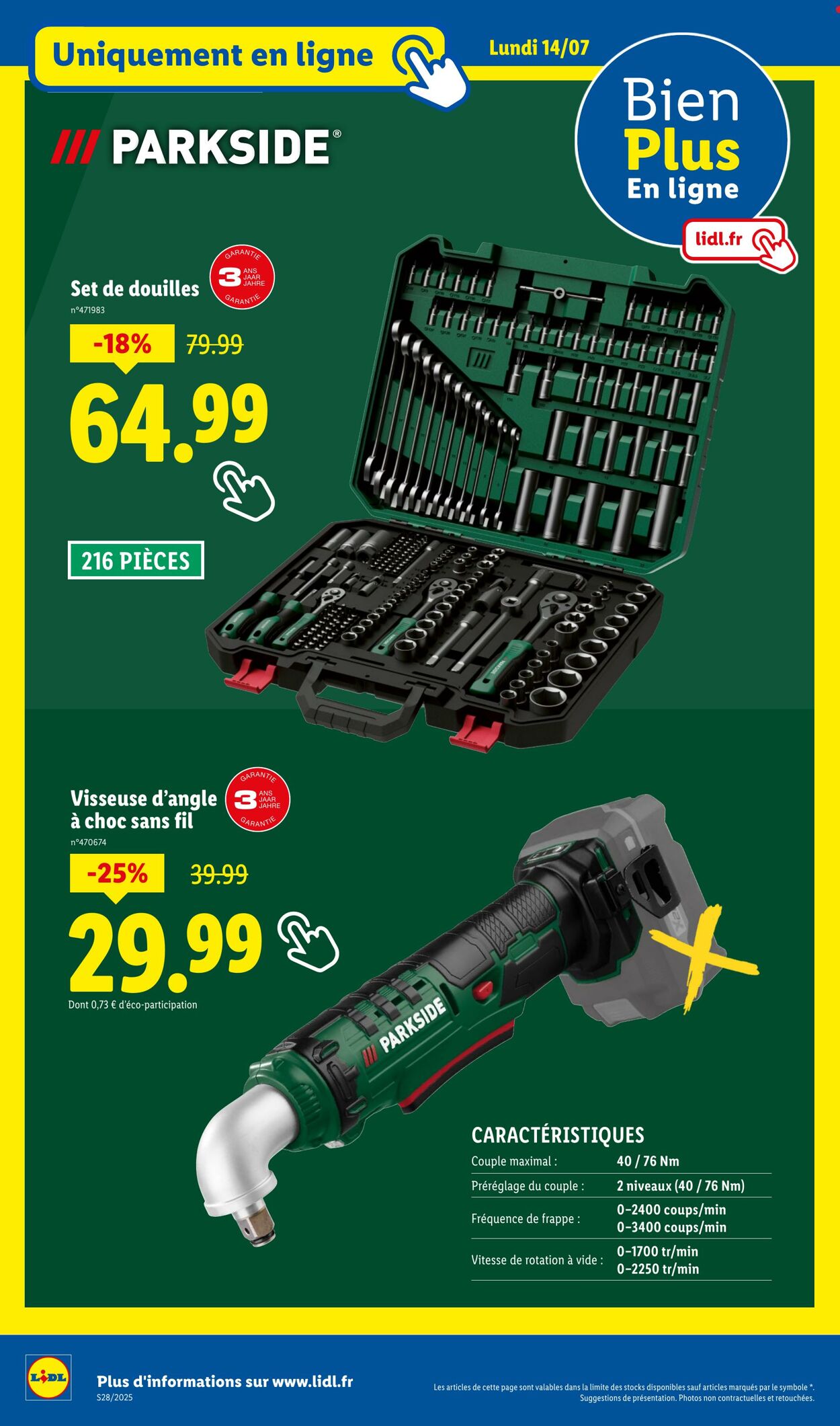 Catalogue Lidl 14.07.2025 - 17.07.2025
