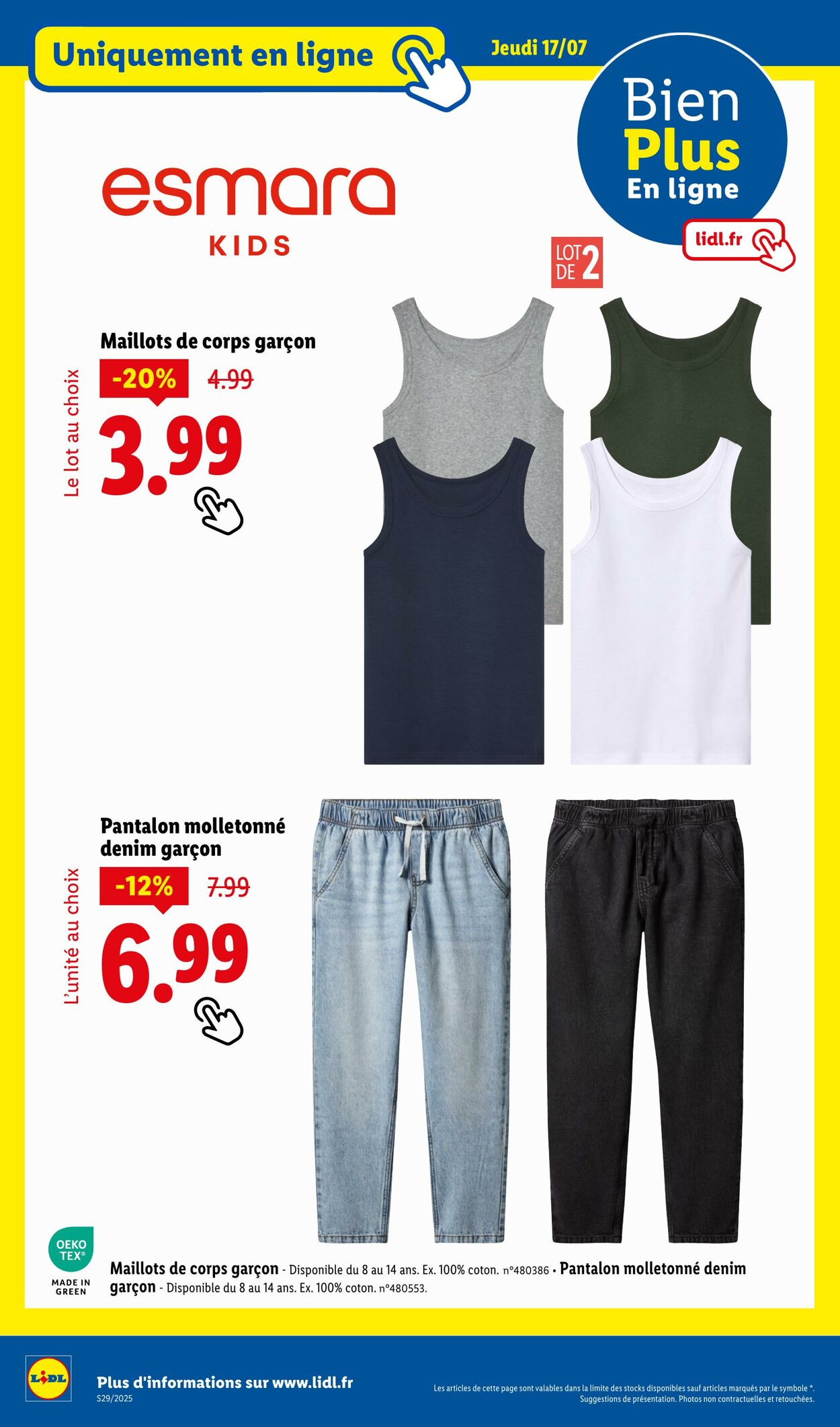Catalogue Lidl 14.07.2025 - 17.07.2025
