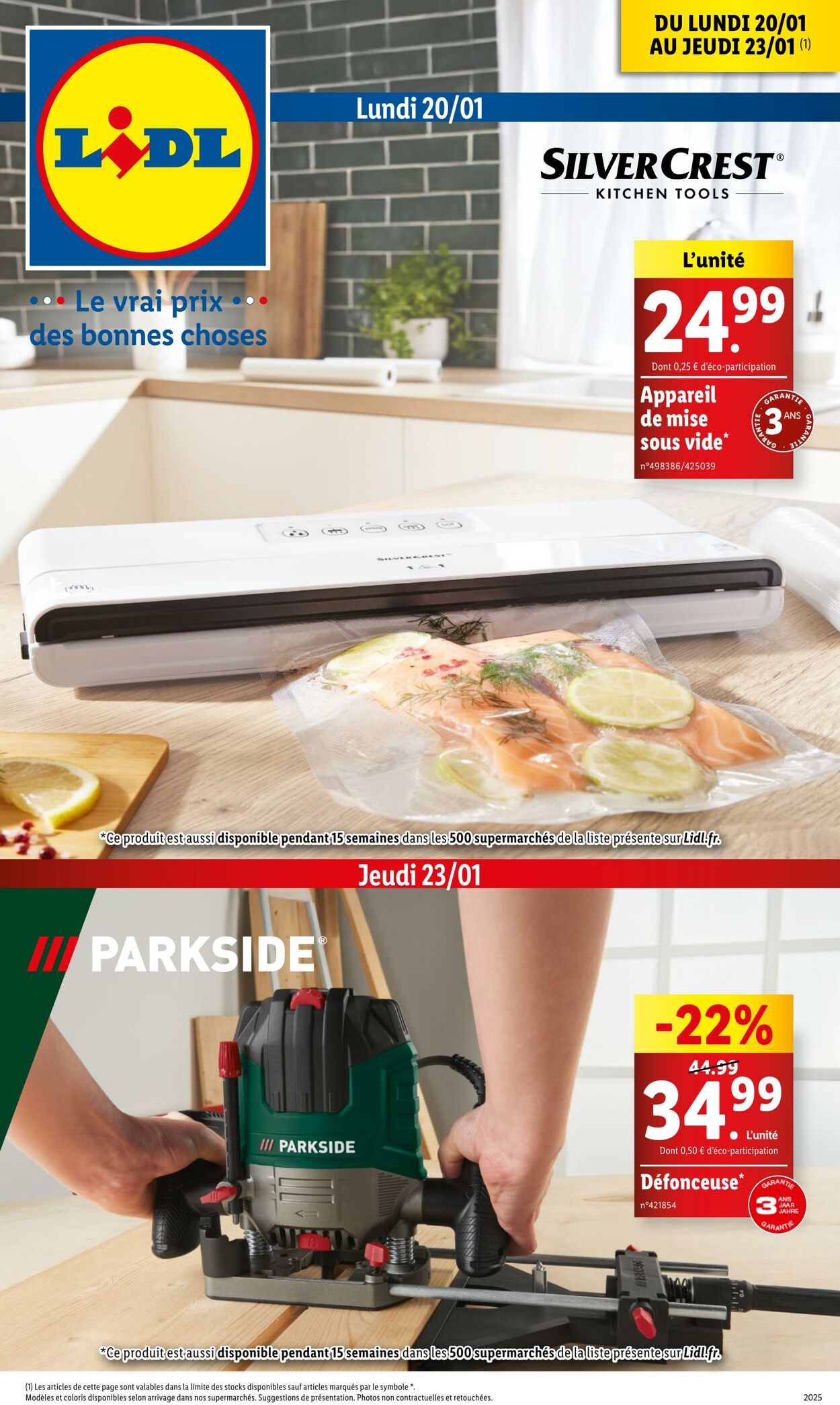 Catalogue Lidl - Les bonnes affaires de la semaine 20 janv. 2025 - 23 janv. 2025